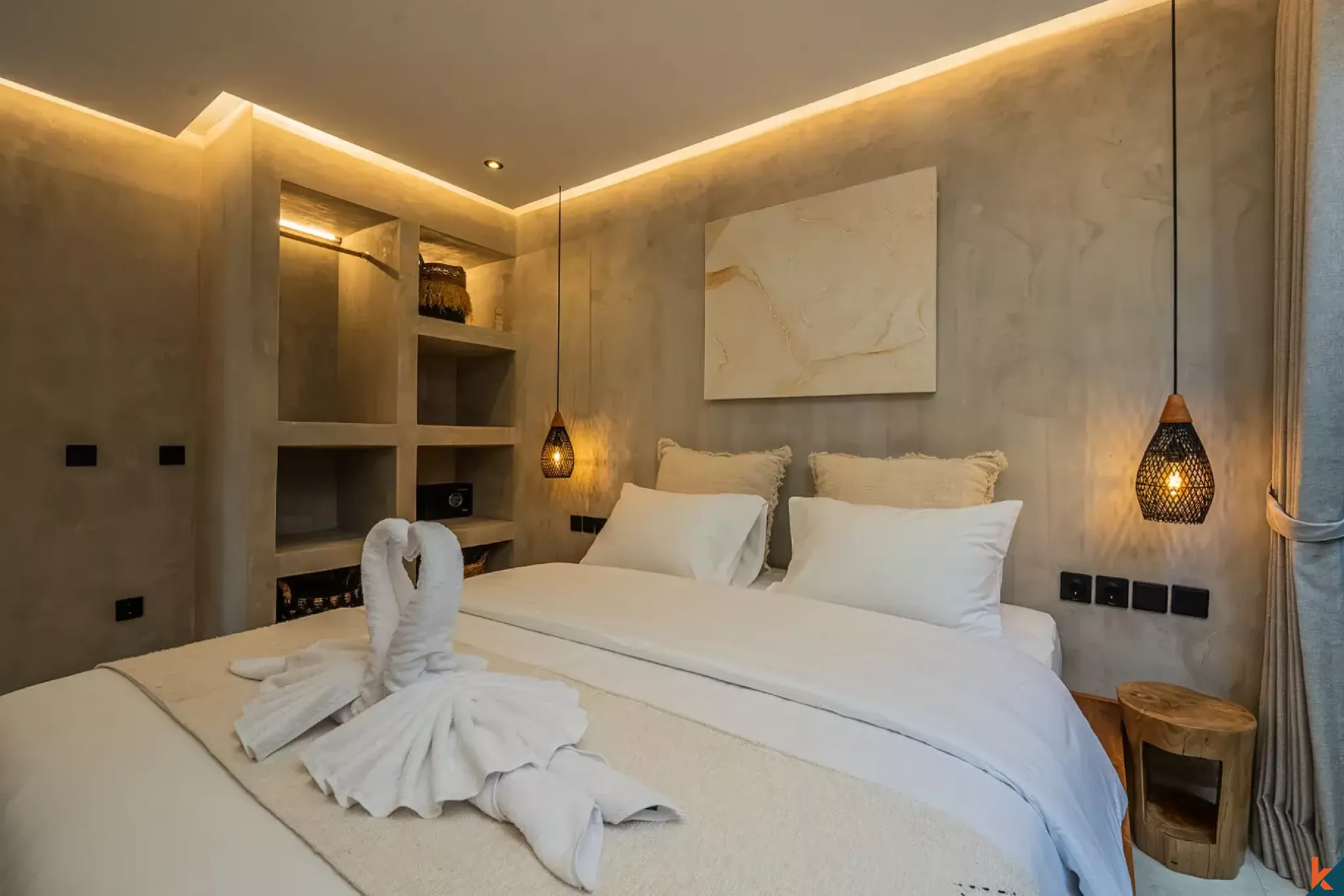 Vila sewa bergaya 2 kamar tidur di Ungasan