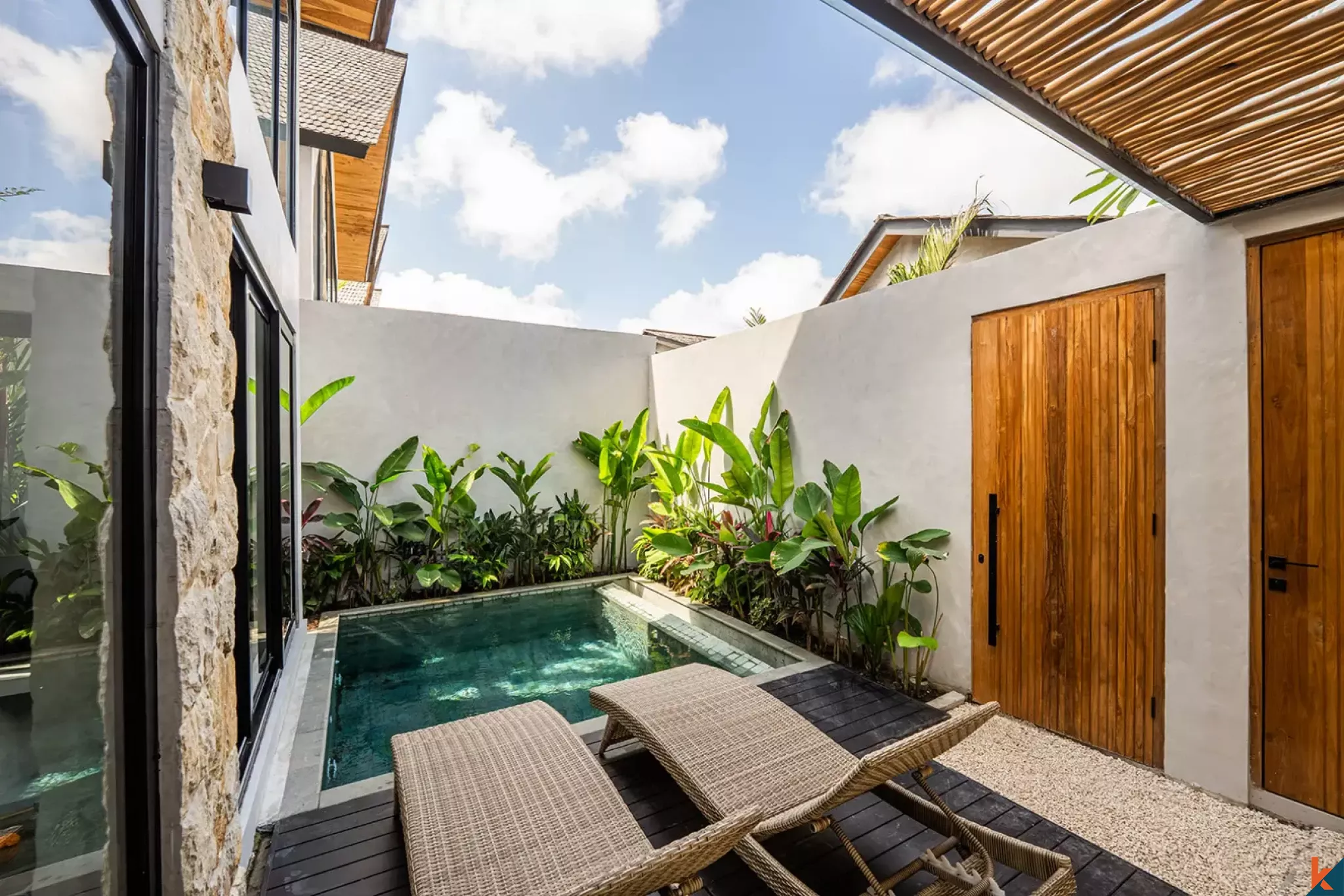 Vila sewa bergaya 2 kamar tidur di Ungasan
