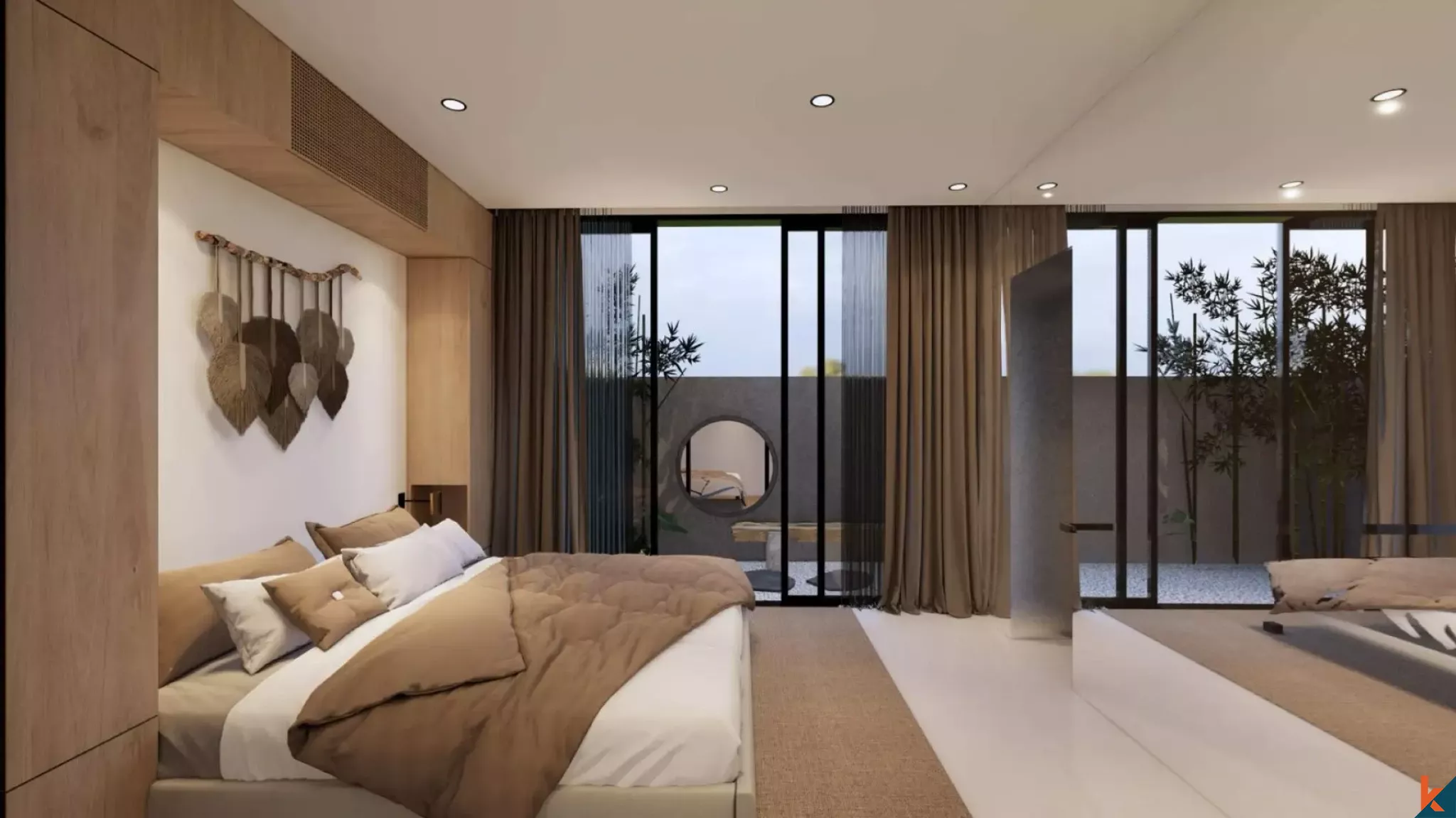 Propriété neuve et moderne de deux chambres en pleine propriété à bail à Sanur