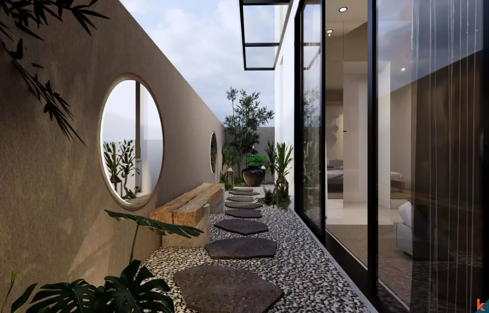 Propriété neuve et moderne de deux chambres en pleine propriété à bail à Sanur