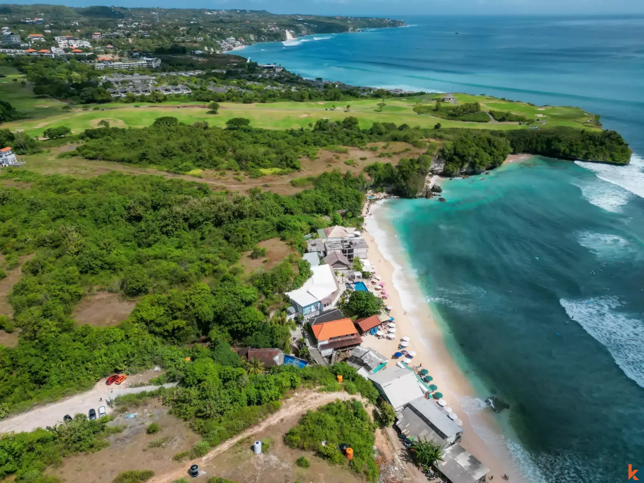 Lucrative Clifftop Oceanfront Development Land for Sale with Direct Beach Access in Balangan