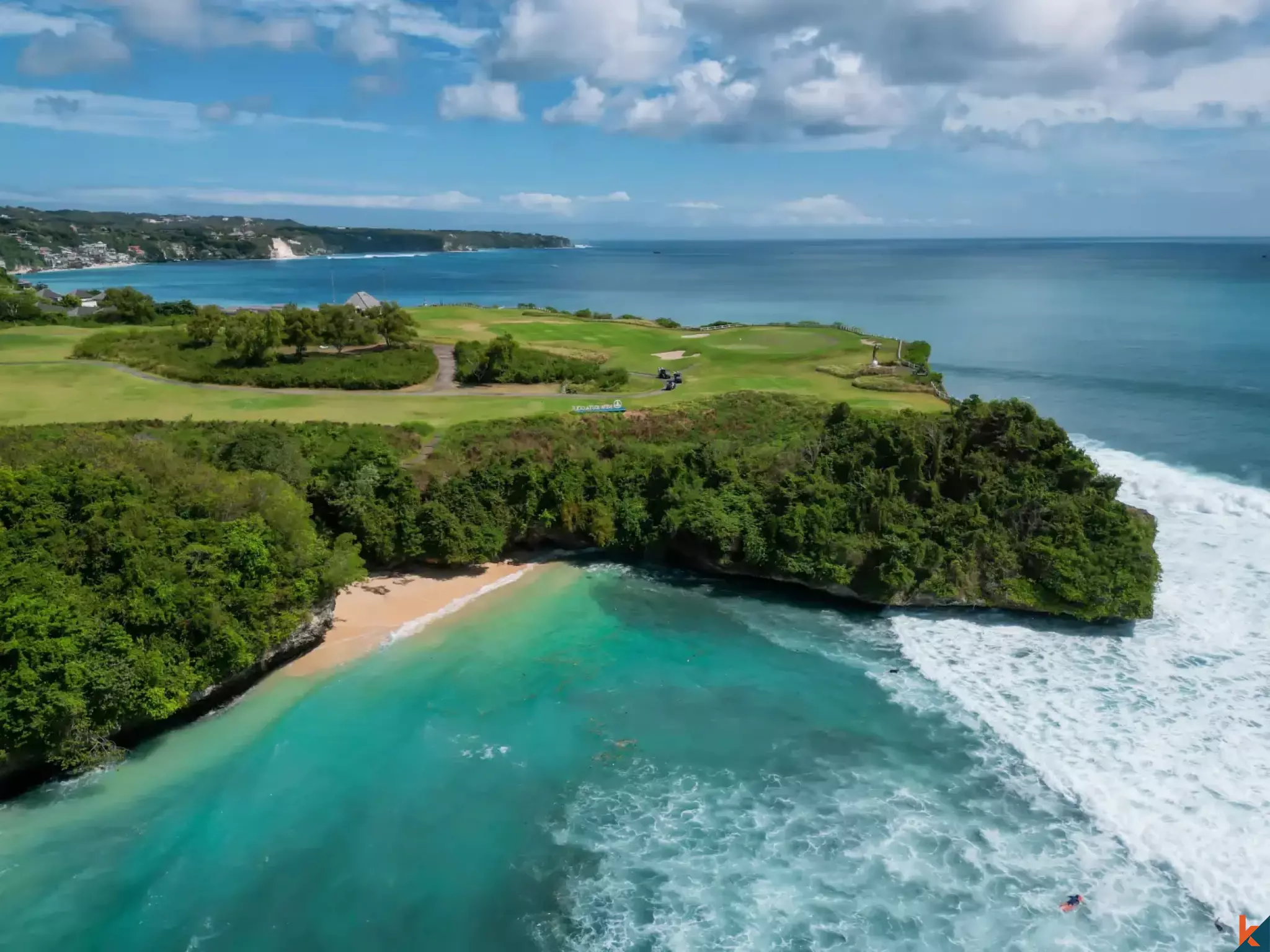Lucrative Clifftop Oceanfront Development Land for Sale with Direct Beach Access in Balangan