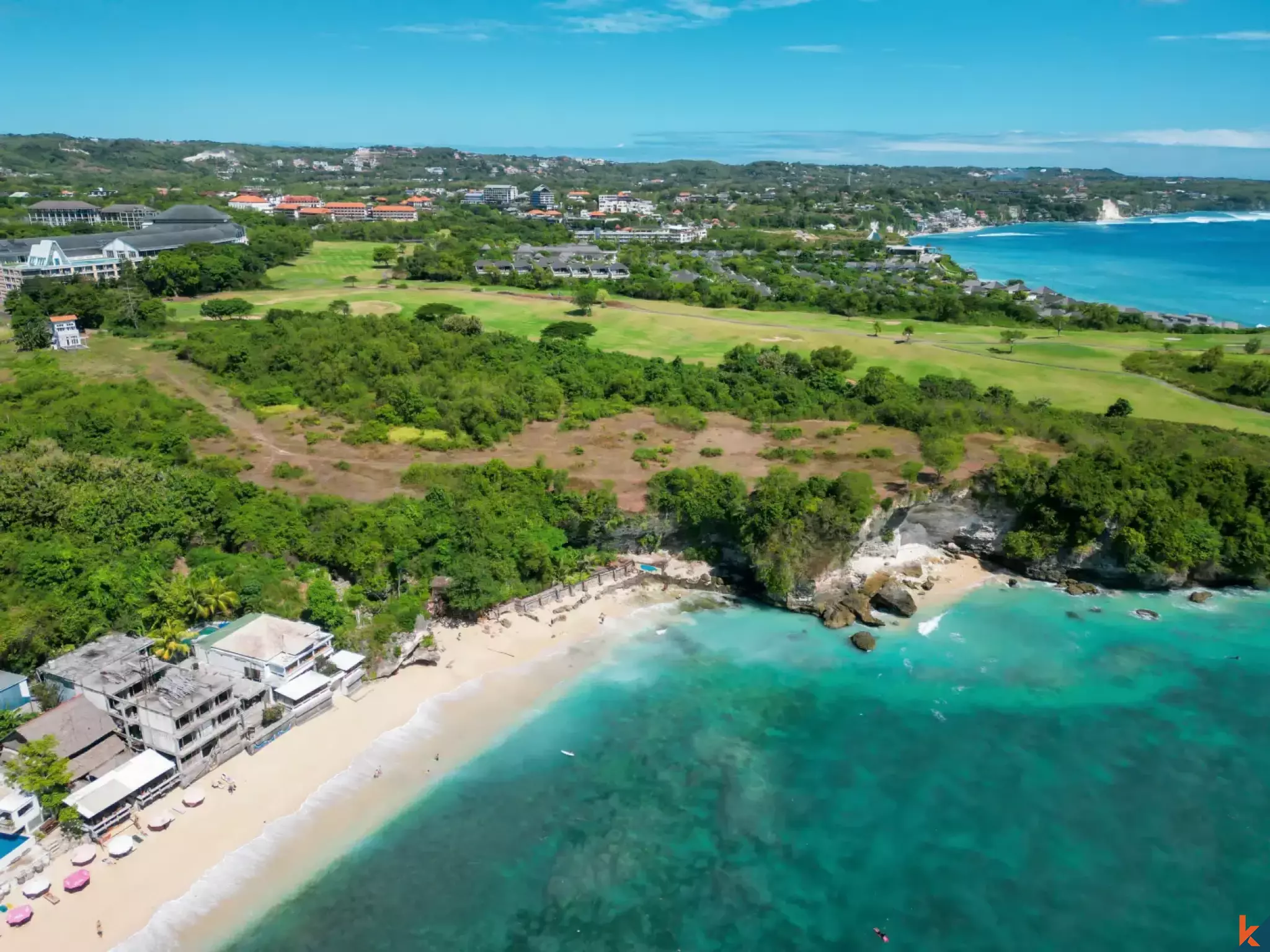 Lucrative Clifftop Oceanfront Development Land for Sale with Direct Beach Access in Balangan