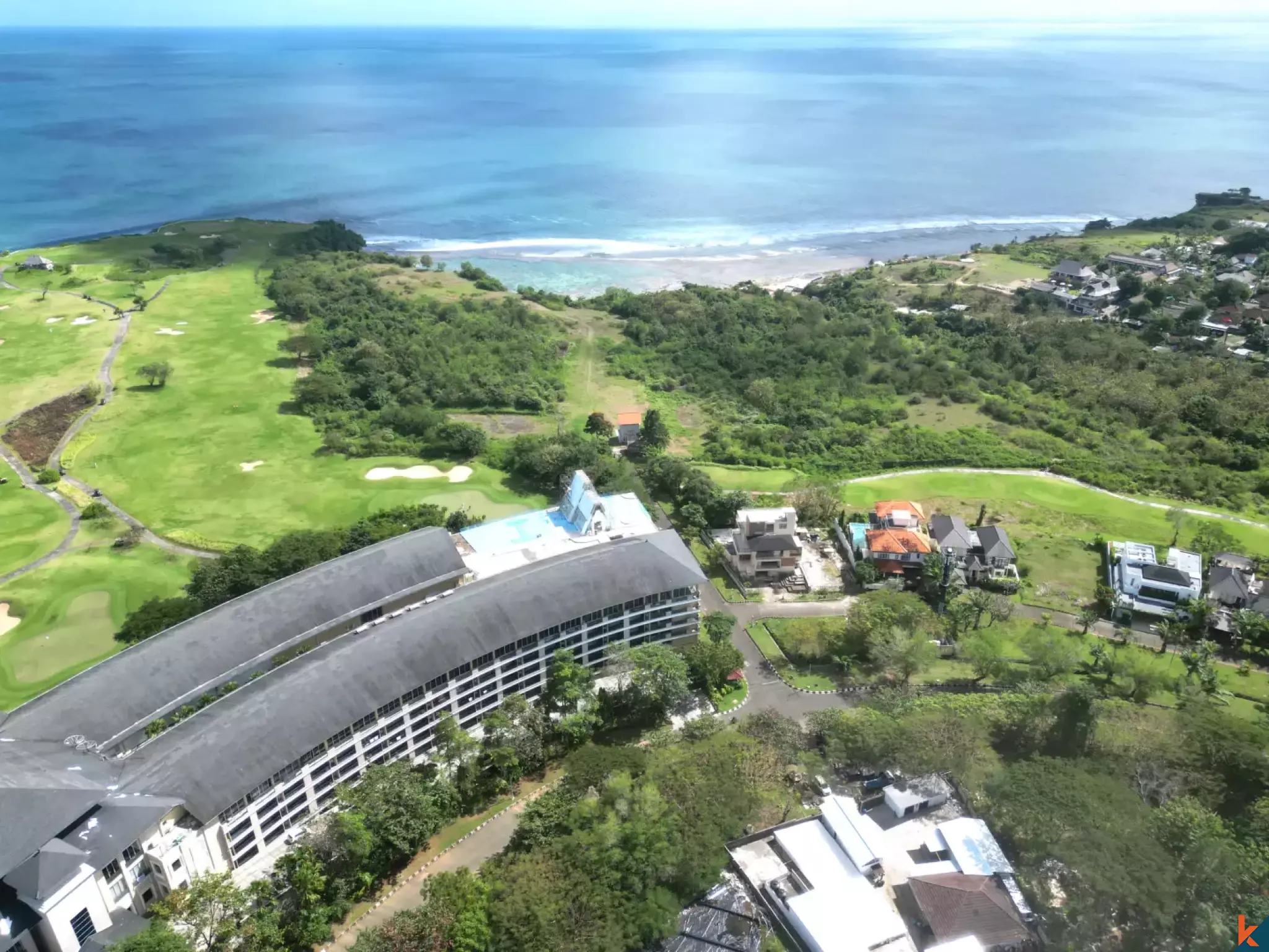 Lucrative Clifftop Oceanfront Development Land for Sale with Direct Beach Access in Balangan