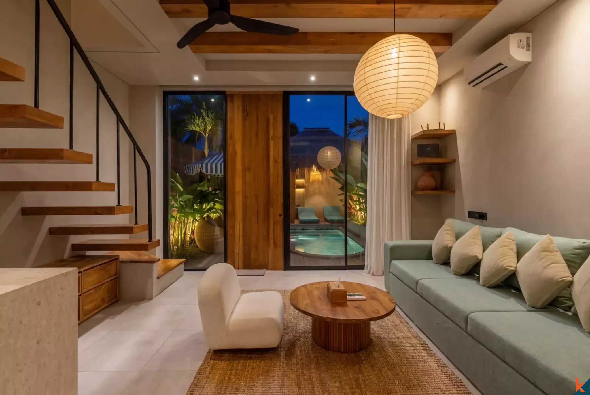 One bedroom contemporary modern villa for lease in Bingin