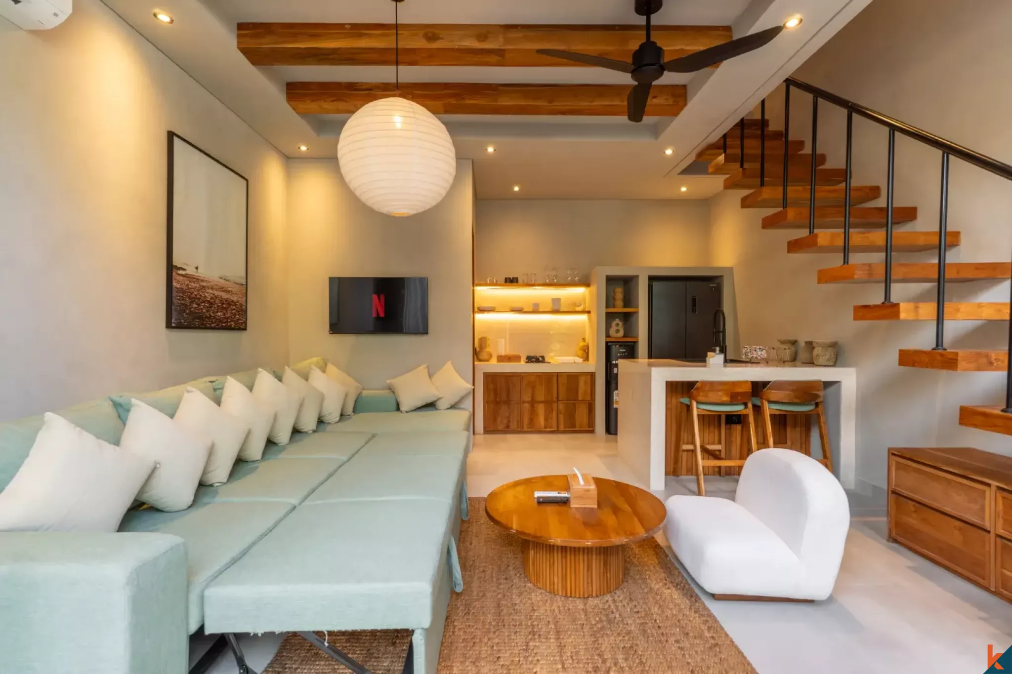 One bedroom contemporary modern villa for lease in Bingin