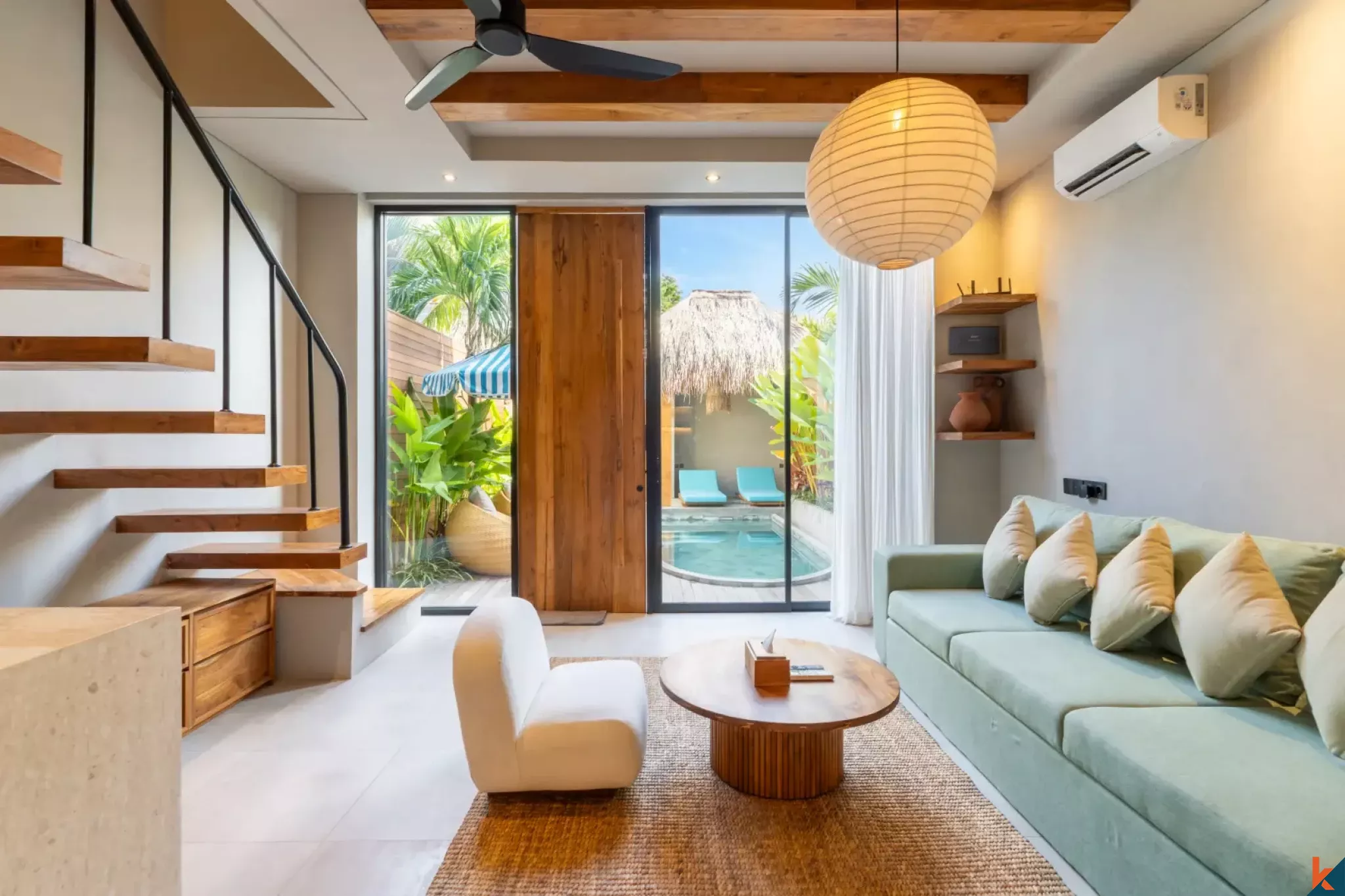 One bedroom contemporary modern villa for lease in Bingin