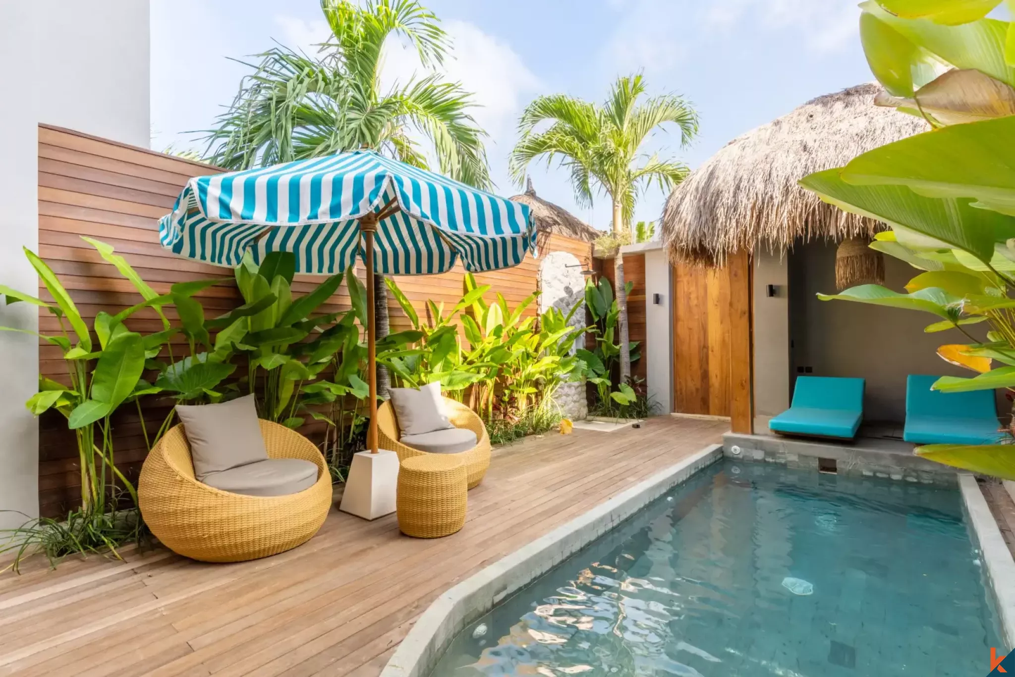 One bedroom contemporary modern villa for lease in Bingin