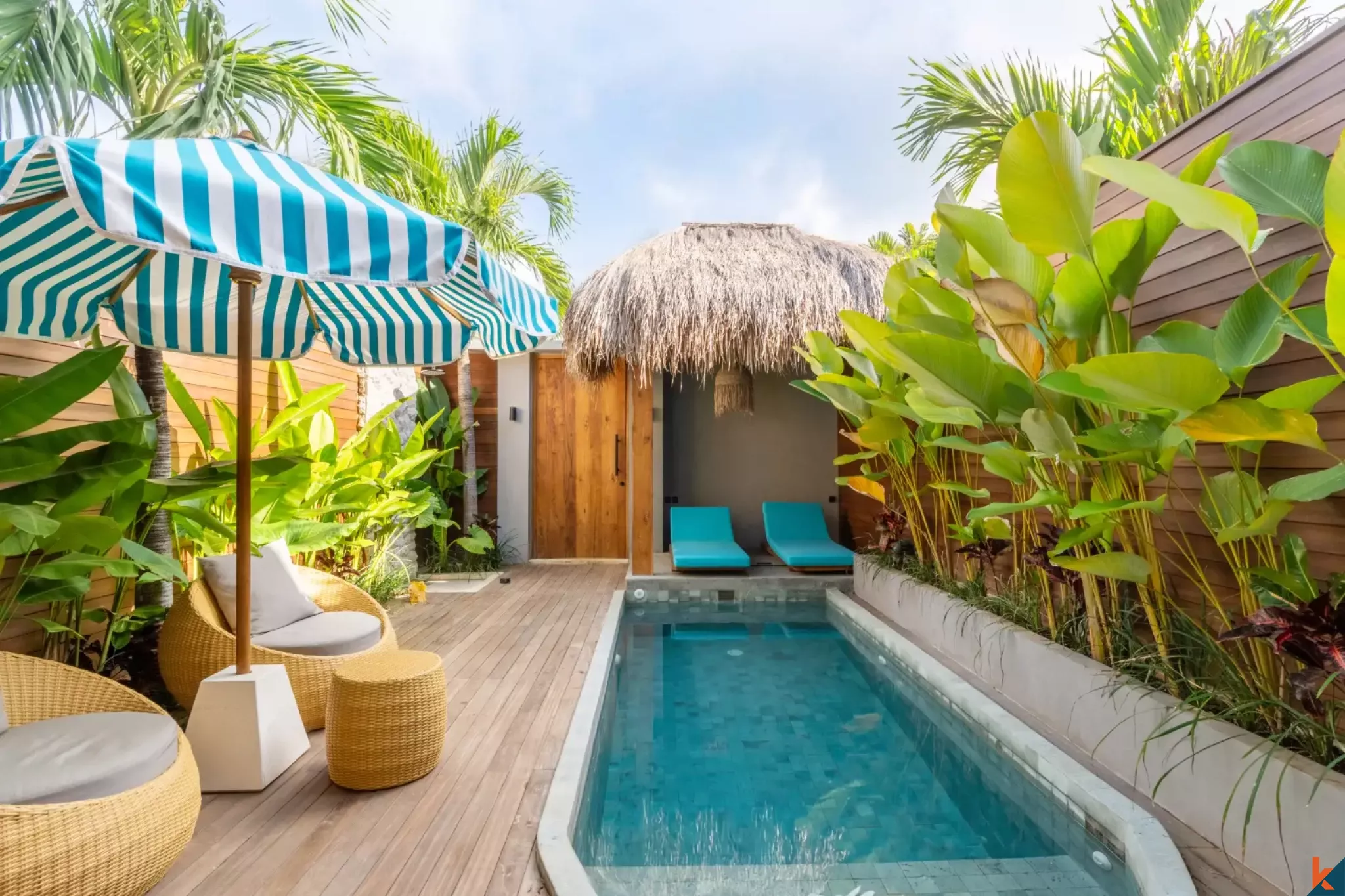 One bedroom contemporary modern villa for lease in Bingin