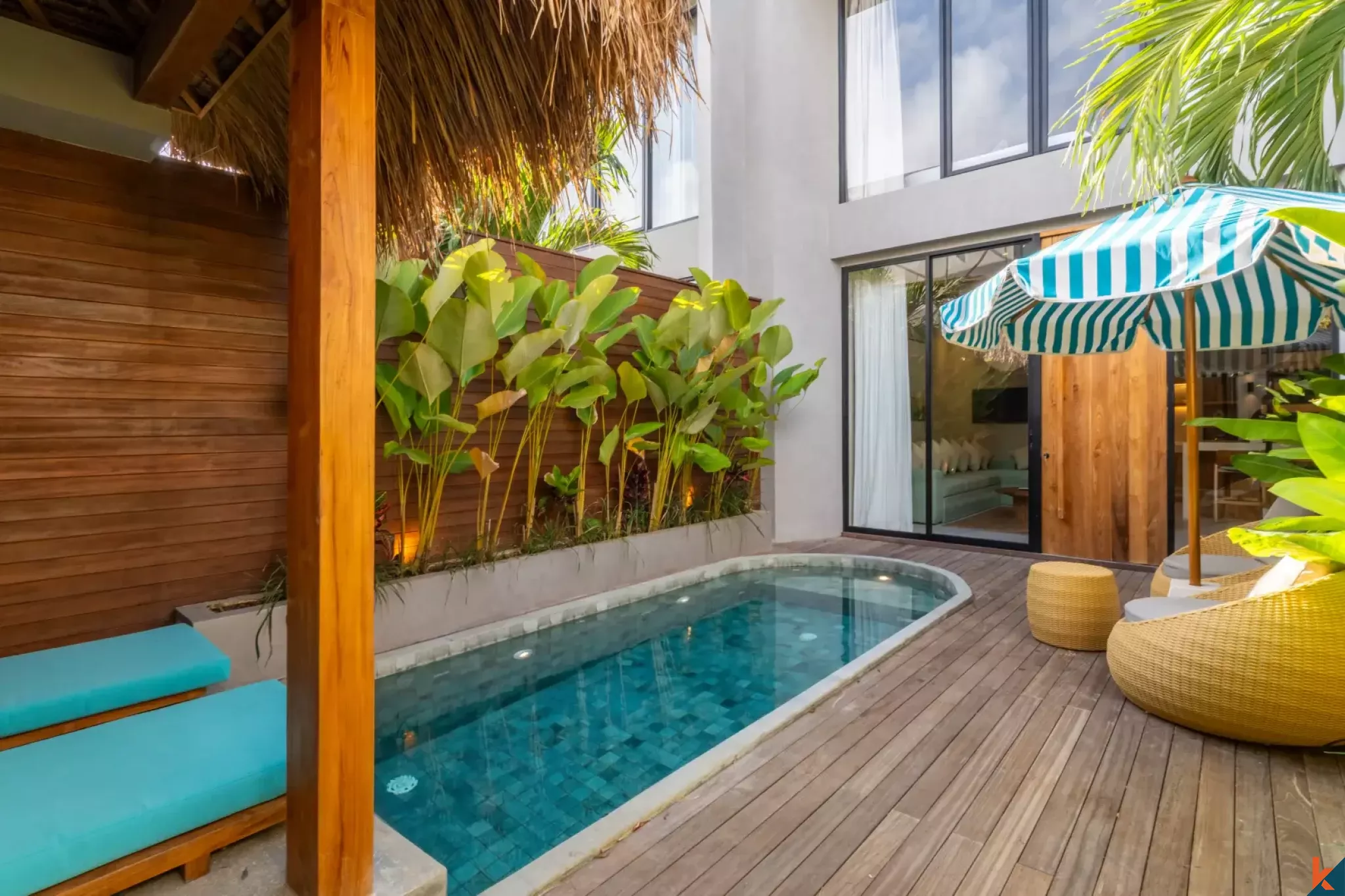 One bedroom contemporary modern villa for lease in Bingin