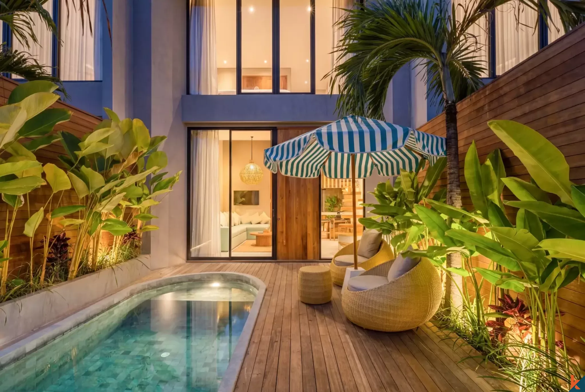 One bedroom contemporary modern villa for lease in Bingin