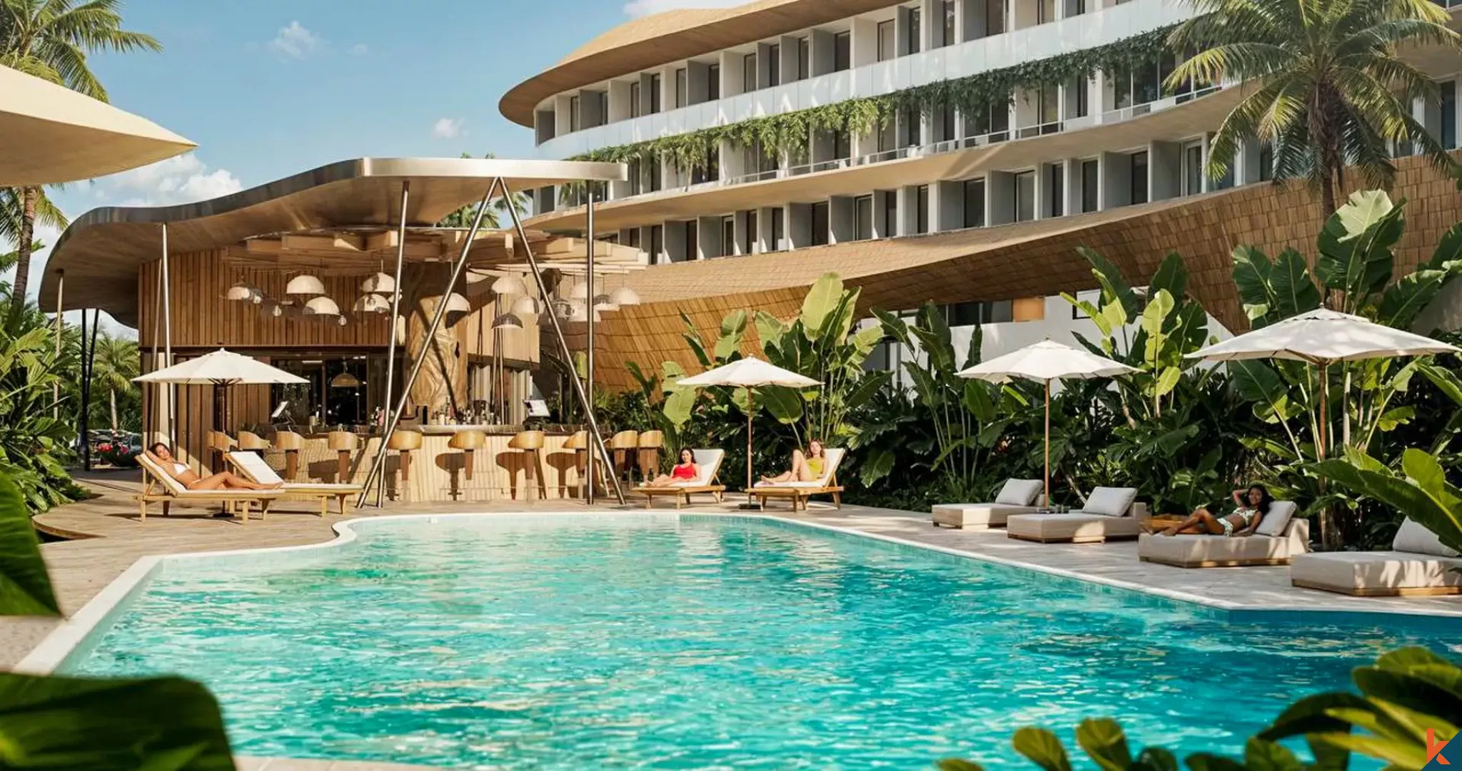Prochain appartement studio en bail près de la plage à Pererenan