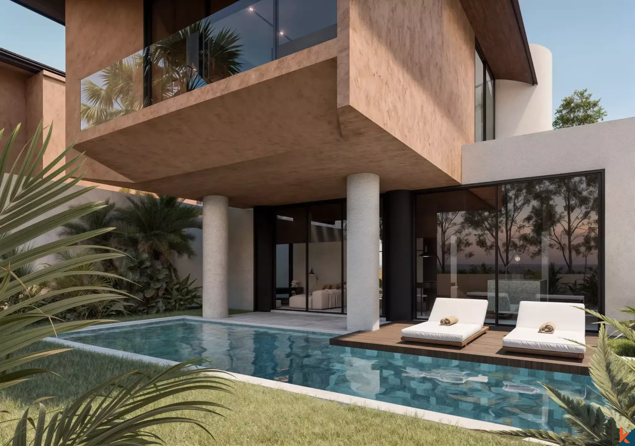 Propriété en location de haute qualité avec trois chambres à Sayan - Ubud (Livraison en septembre 2026)