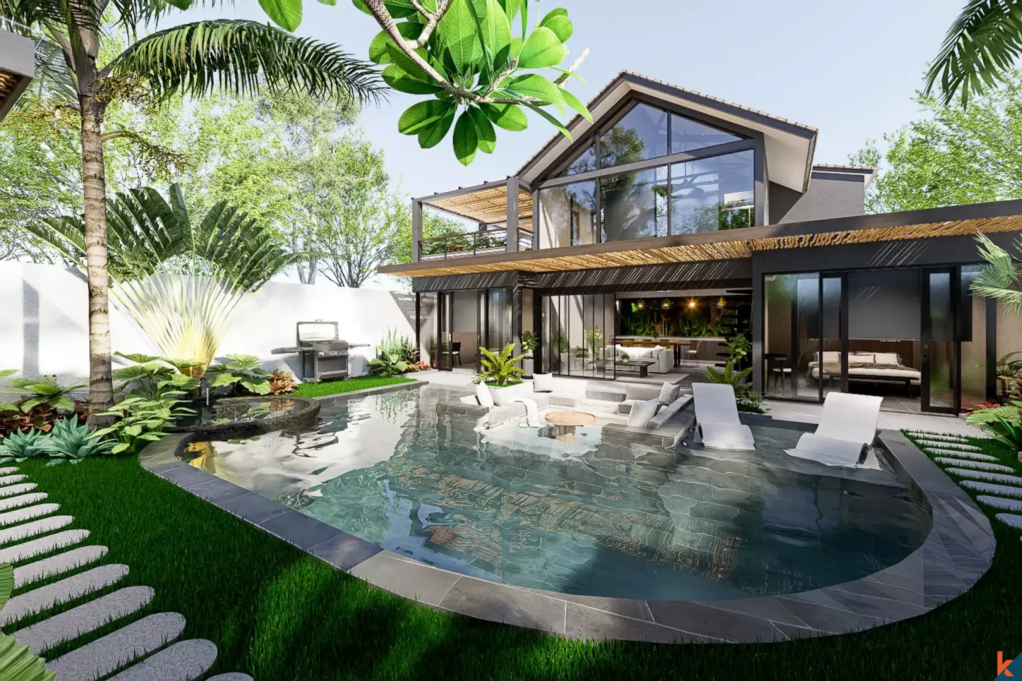 Modern Off-Plan Three Bedroom Leasehold Villa for Sale in Canggu