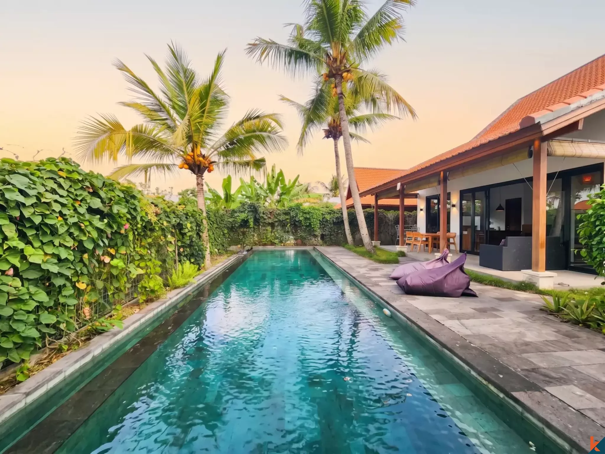 Penginapan Tenang Dua Kamar Tidur dengan Hak Sewa di Ubud - Sayan