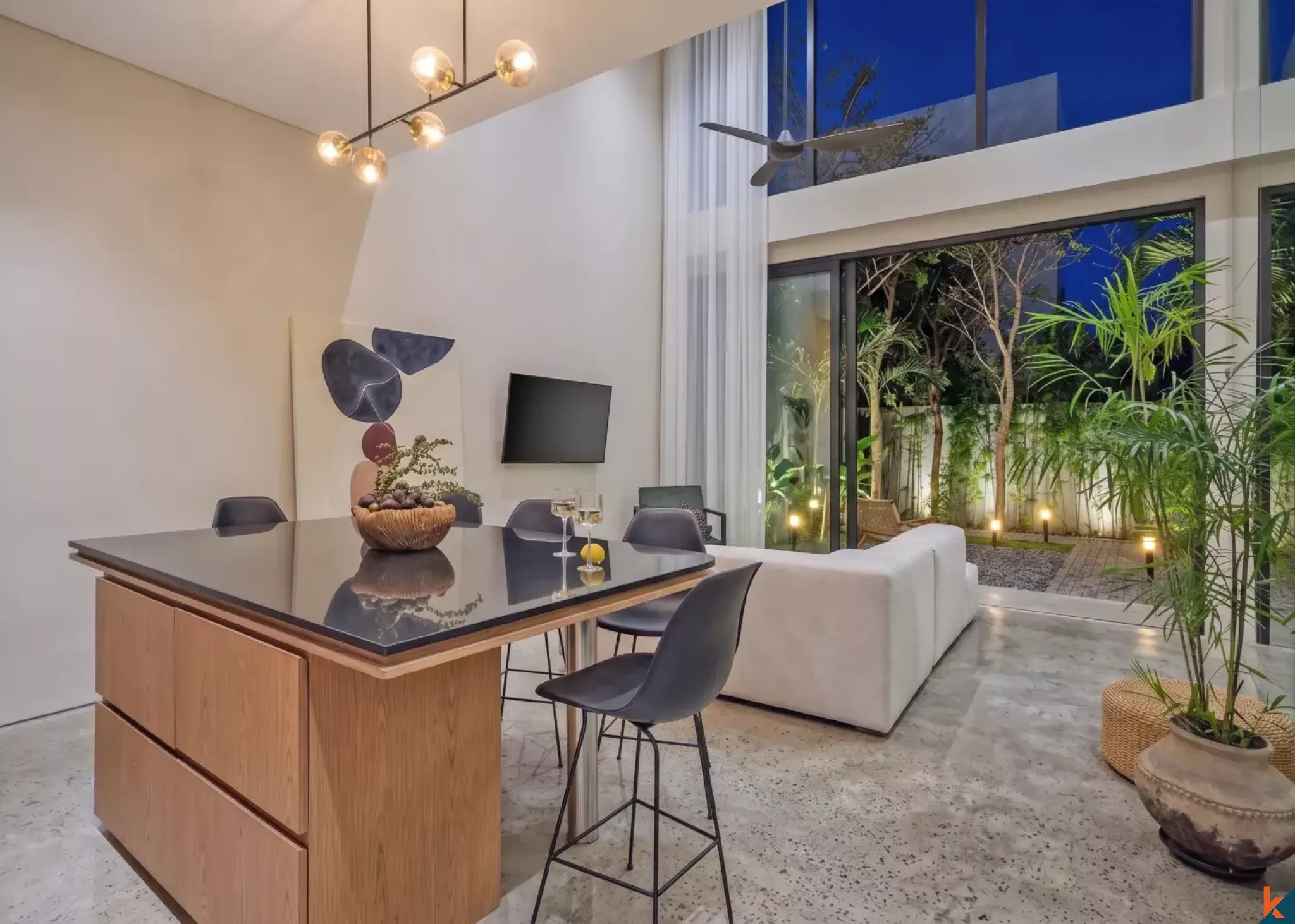 Villa de trois chambres à coucher en location élégante à Umalas, emplacement privilégié