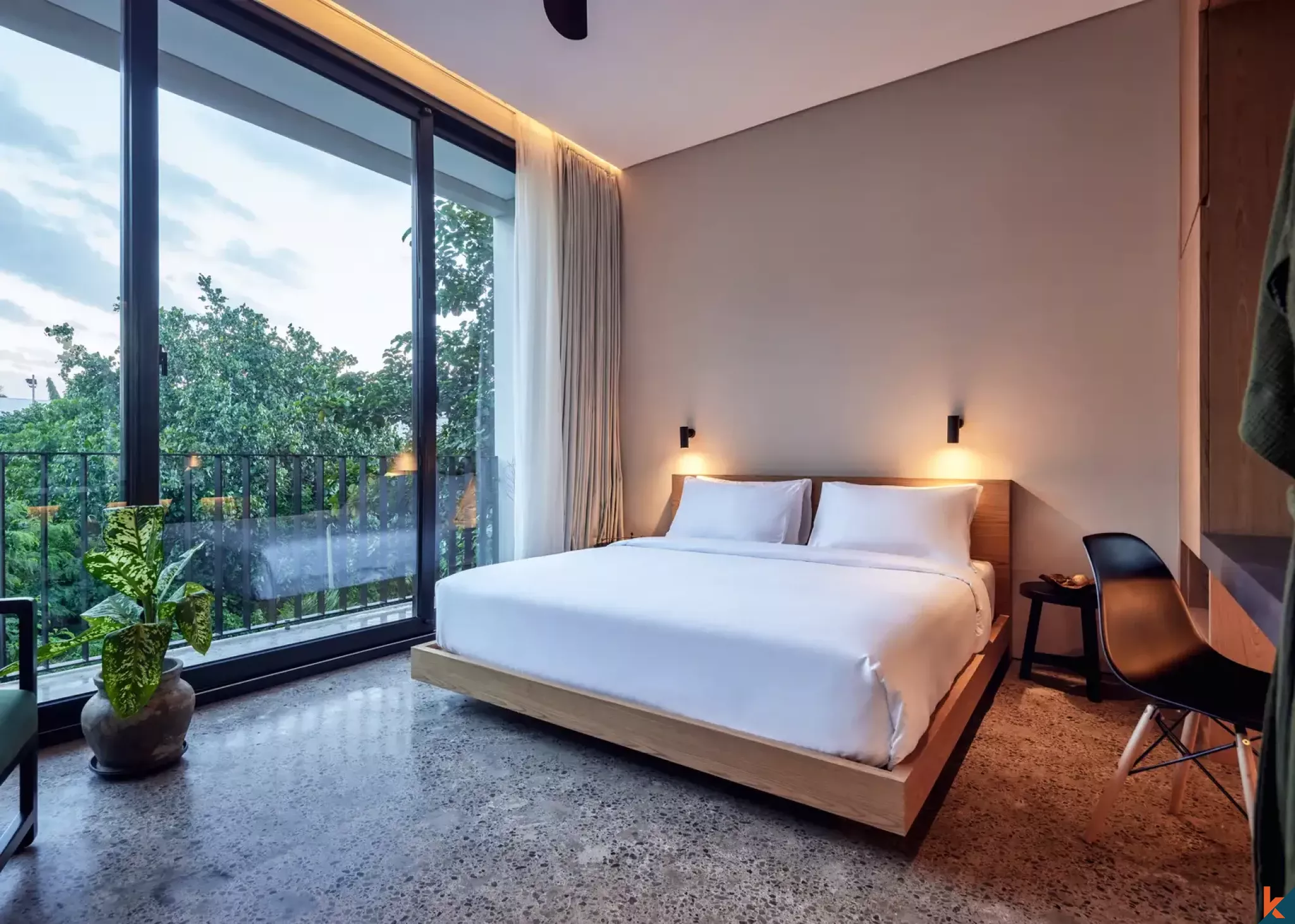 Villa de trois chambres à coucher en location élégante à Umalas, emplacement privilégié