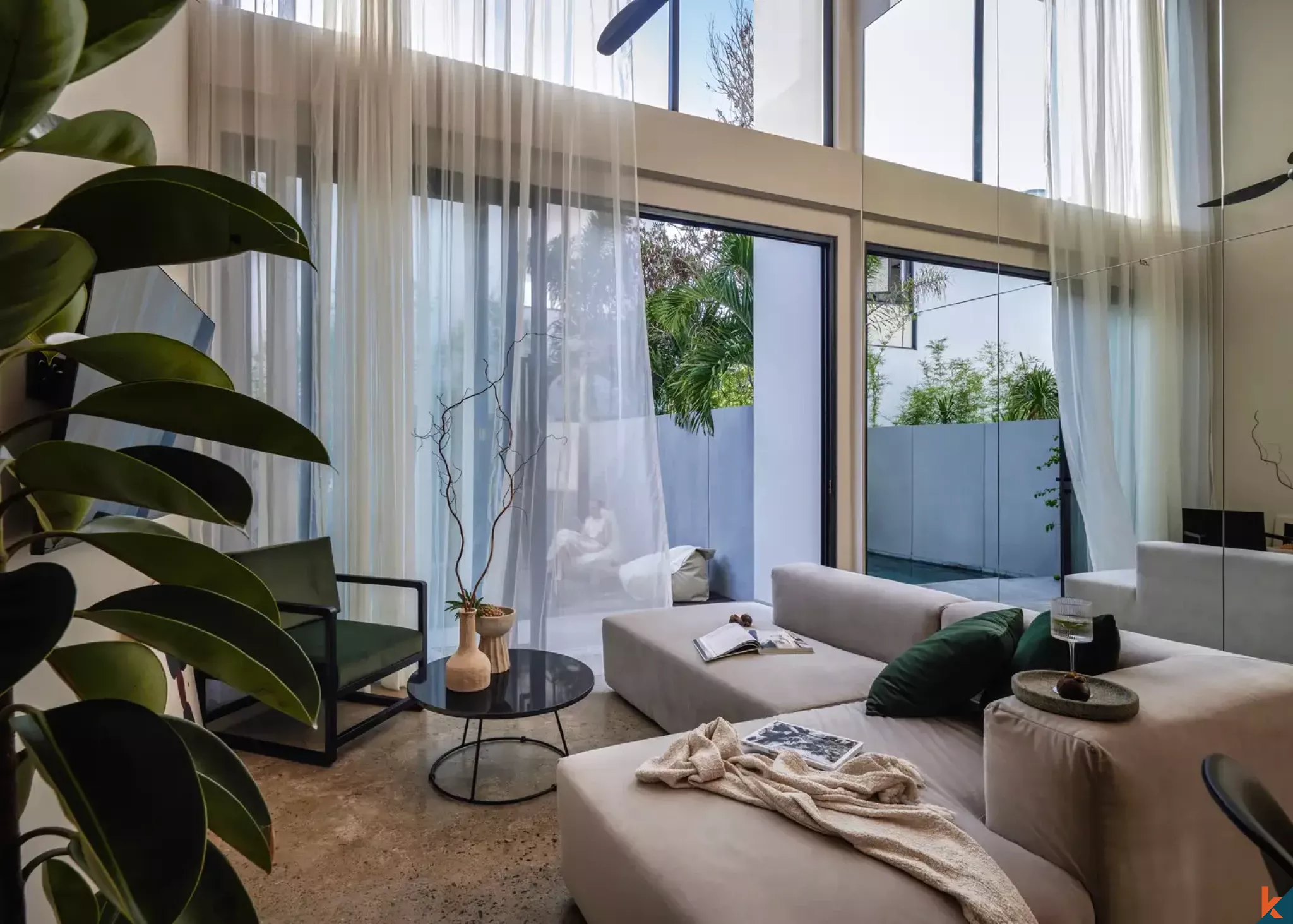 Villa de trois chambres à coucher en location élégante à Umalas, emplacement privilégié