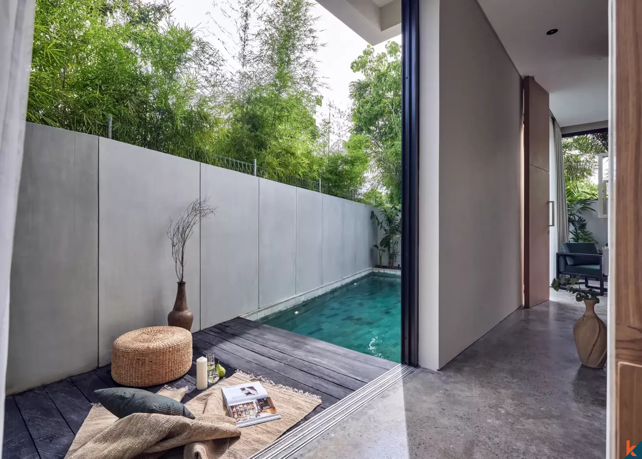 Villa de trois chambres à coucher en location élégante à Umalas, emplacement privilégié