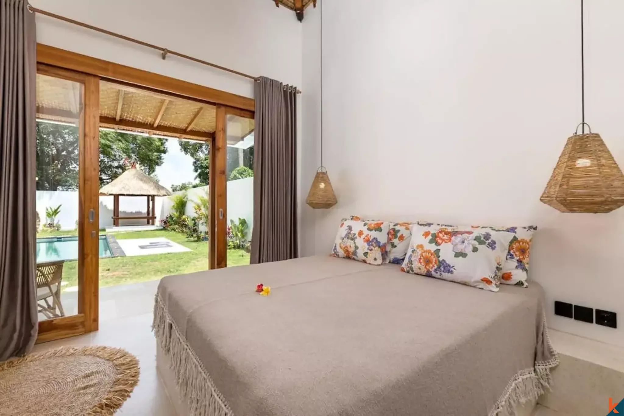 Vila sewa tiga kamar tidur yang indah dengan pengaruh tradisional di Ubud - Lodtunduh
