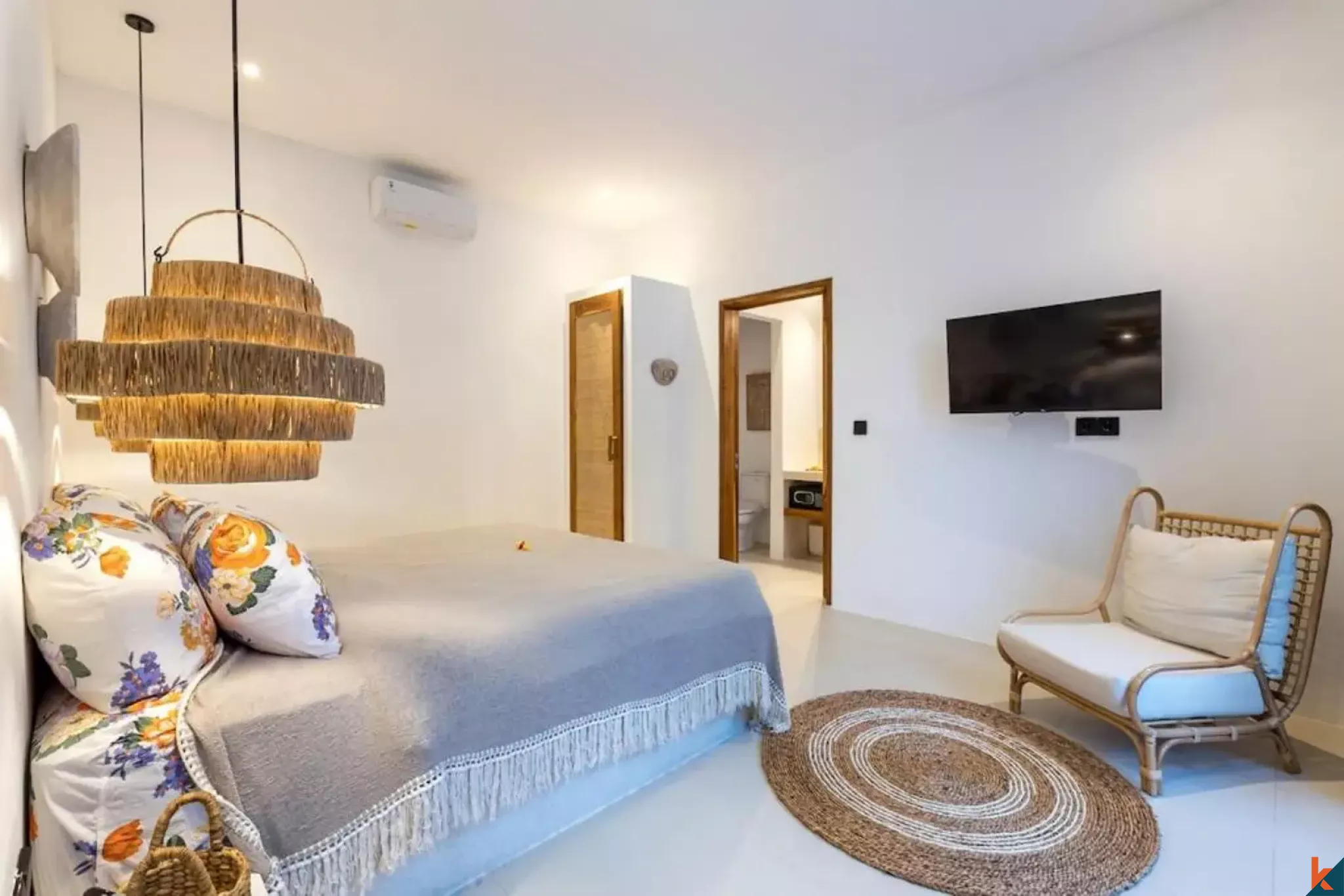 Vila sewa tiga kamar tidur yang indah dengan pengaruh tradisional di Ubud - Lodtunduh