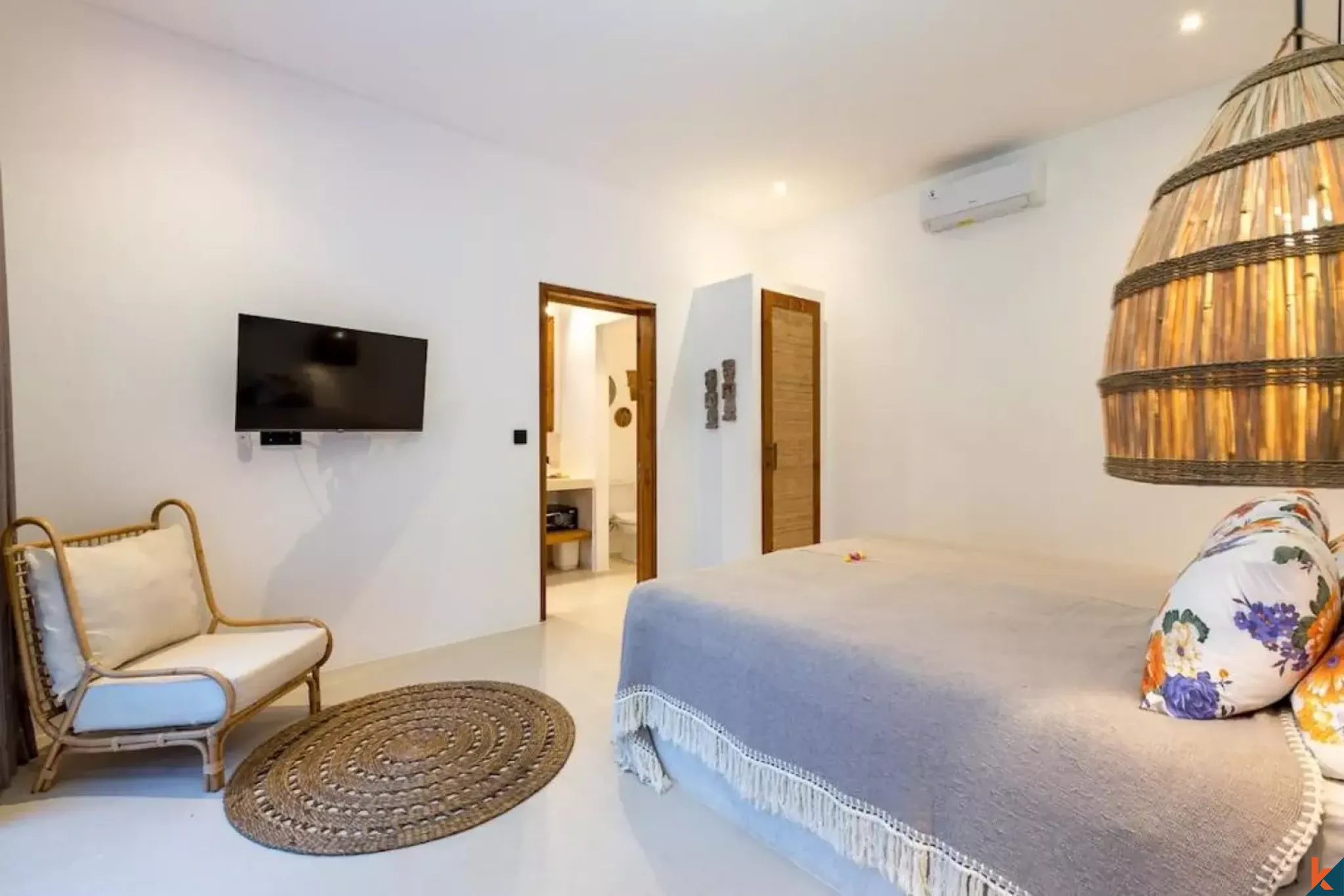 Vila sewa tiga kamar tidur yang indah dengan pengaruh tradisional di Ubud - Lodtunduh