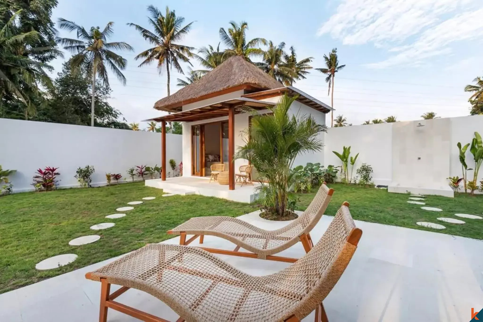 Vila sewa tiga kamar tidur yang indah dengan pengaruh tradisional di Ubud - Lodtunduh