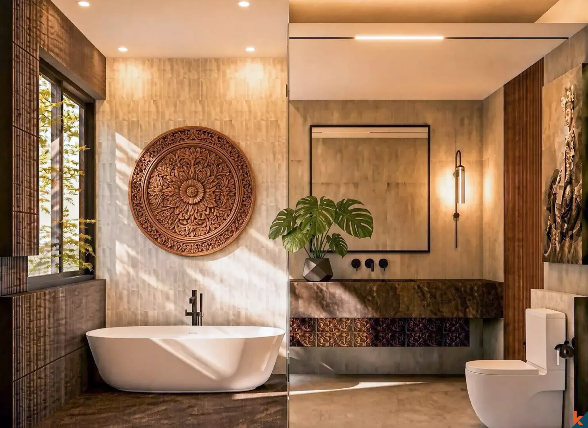 Properti sewa dua kamar tidur dengan pemandangan sawah di Ubud (selesai pada November 2026)