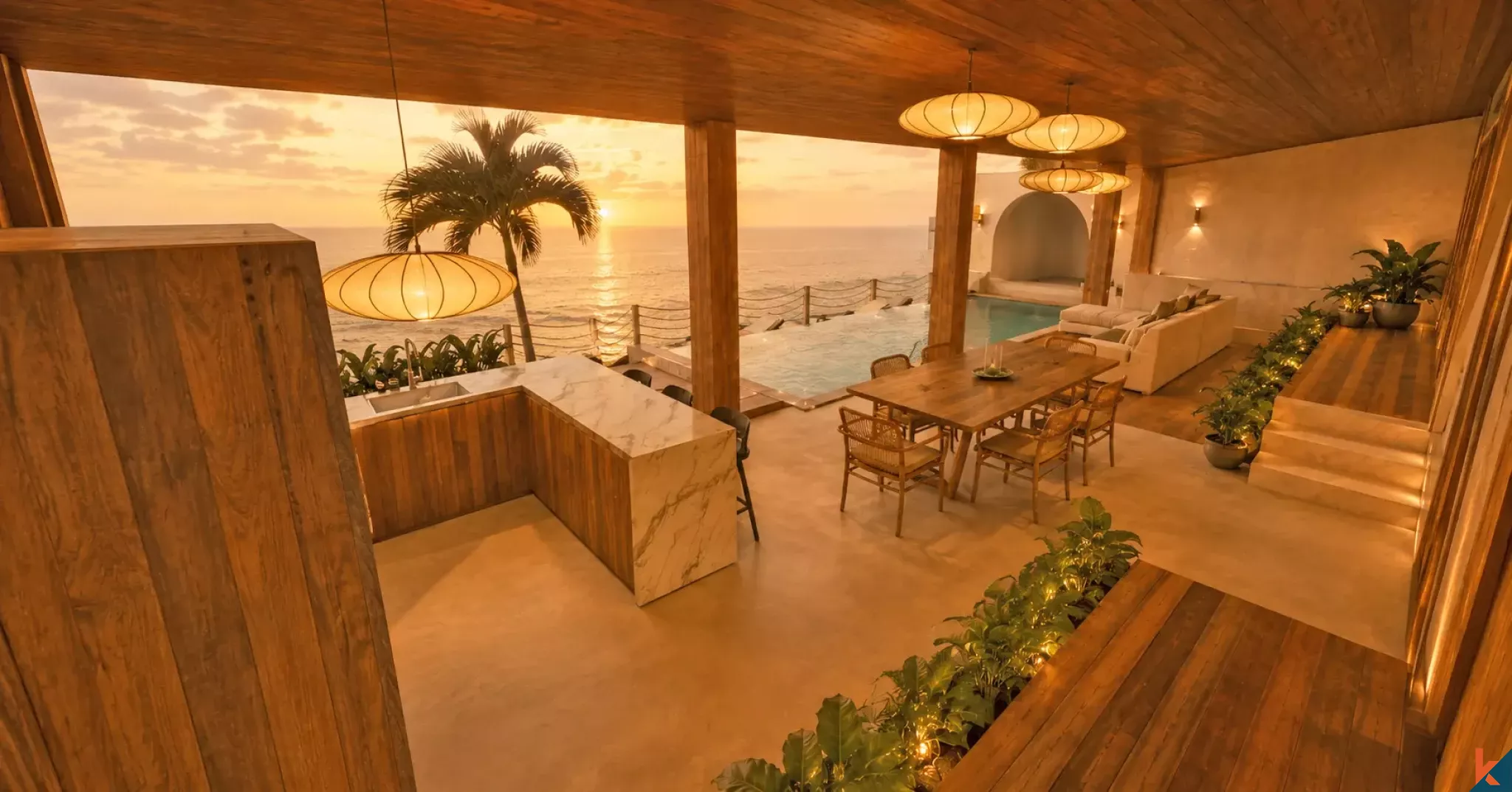 Premium Oceanfront Luxury Villa for Lease in Ceningan