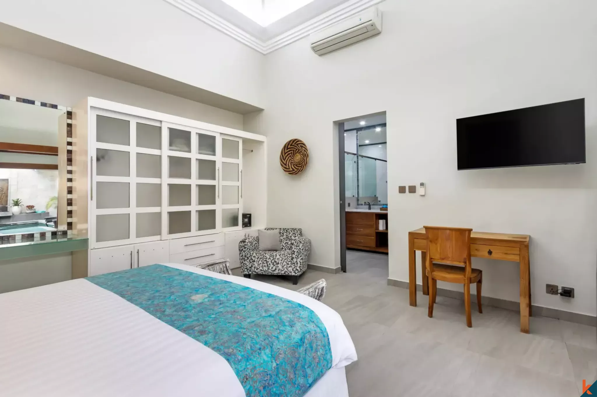 Properti sewa dua kamar tidur yang bagus di Sanur dengan jarak berjalan kaki ke pantai