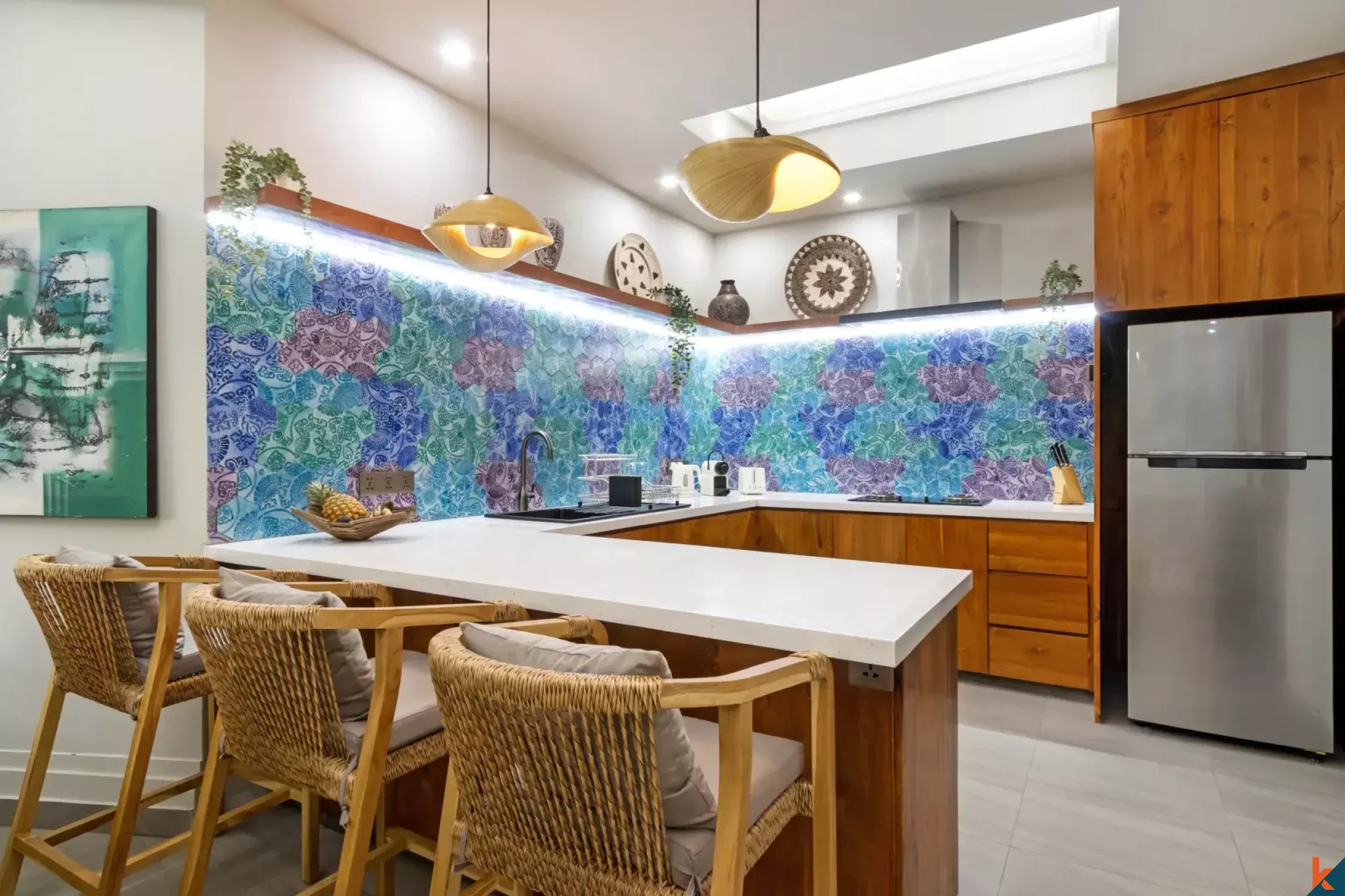 Properti sewa dua kamar tidur yang bagus di Sanur dengan jarak berjalan kaki ke pantai
