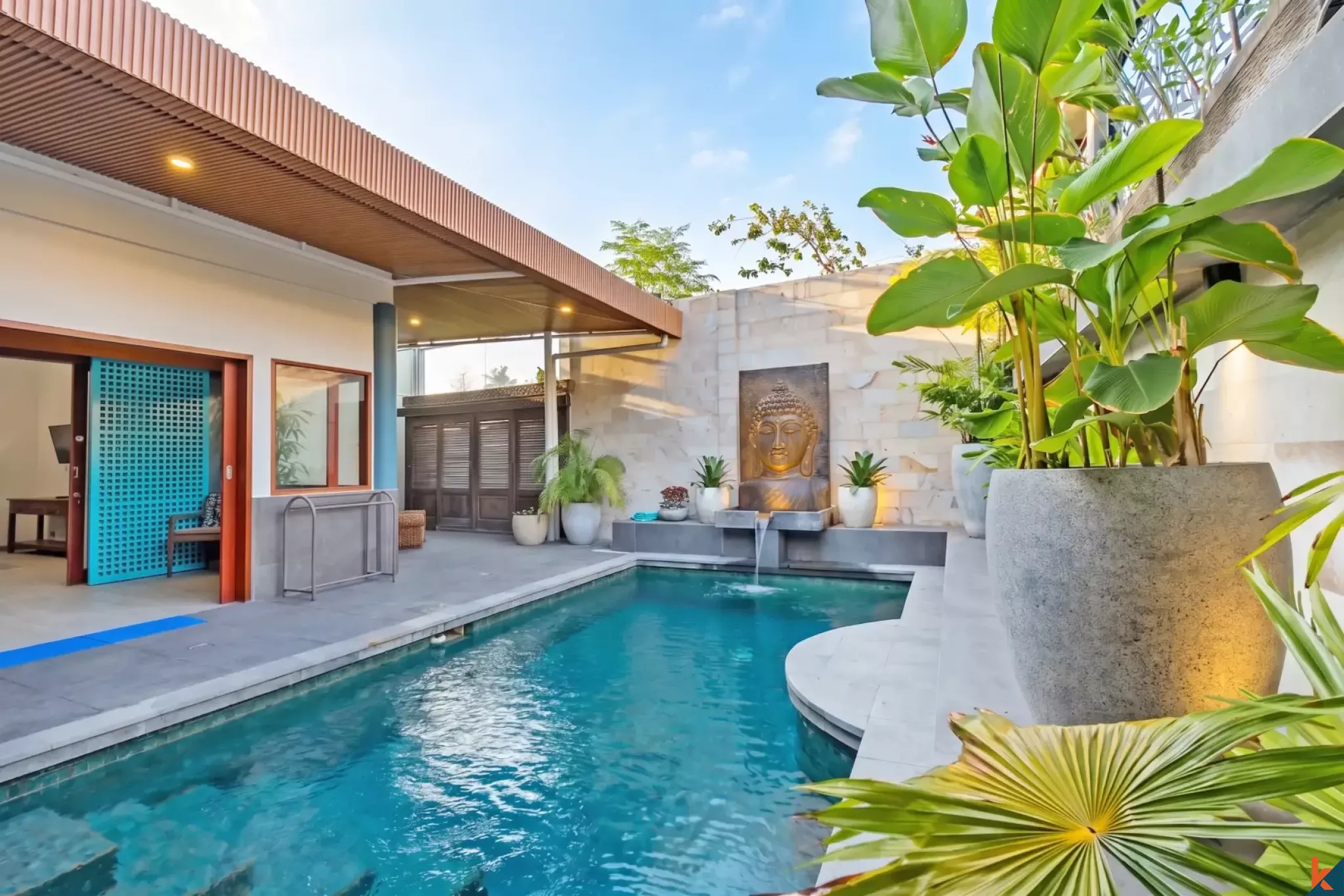 Properti sewa dua kamar tidur yang bagus di Sanur dengan jarak berjalan kaki ke pantai