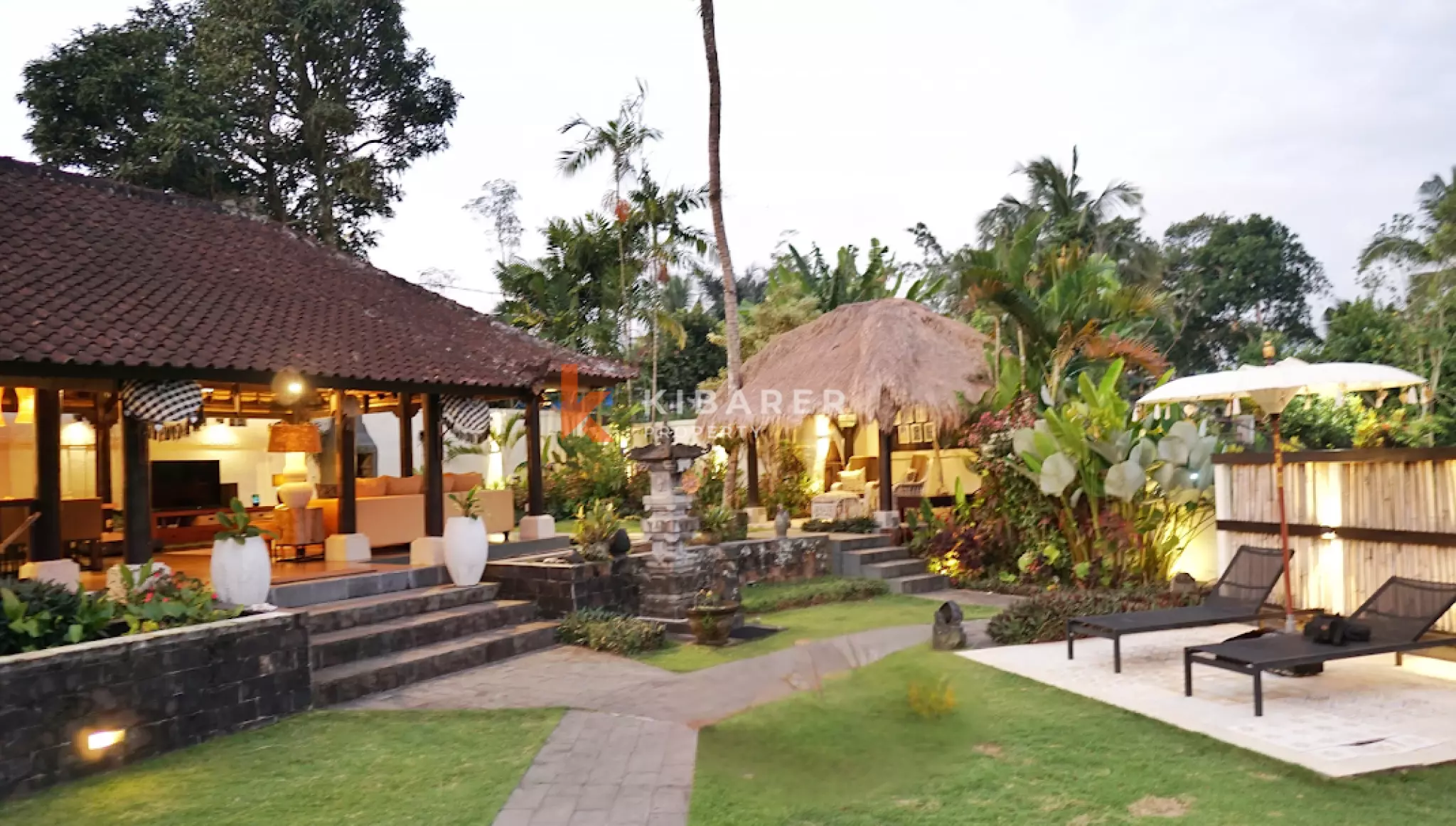 Authentic Wooden Four Bedroom Villa in Peaceful Nature Neighborhood of Tabanan