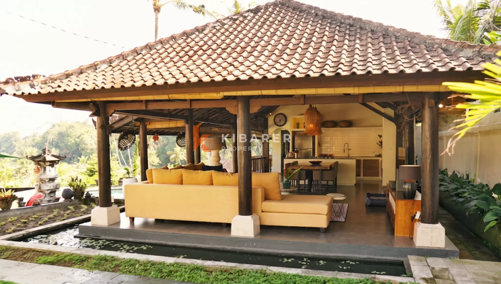 Authentic Wooden Four Bedroom Villa in Peaceful Nature Neighborhood of Tabanan