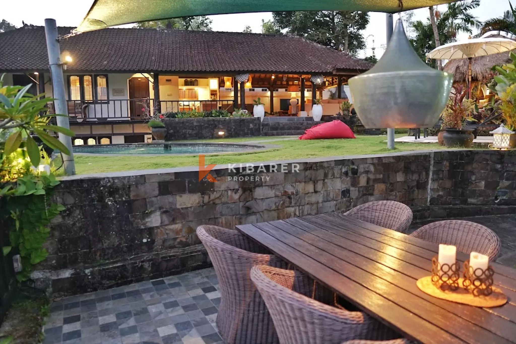 Authentic Wooden Four Bedroom Villa in Peaceful Nature Neighborhood of Tabanan