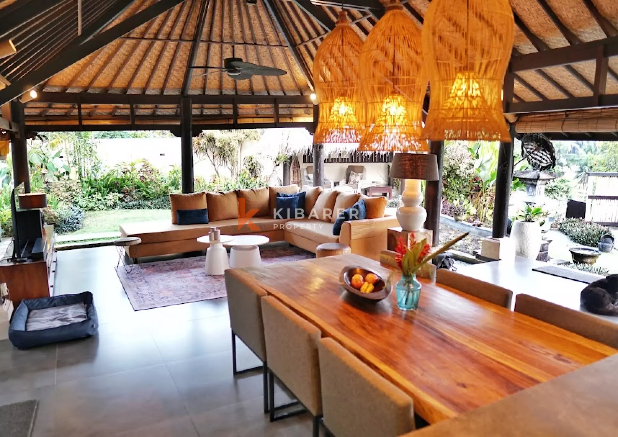 Authentic Wooden Four Bedroom Villa in Peaceful Nature Neighborhood of Tabanan