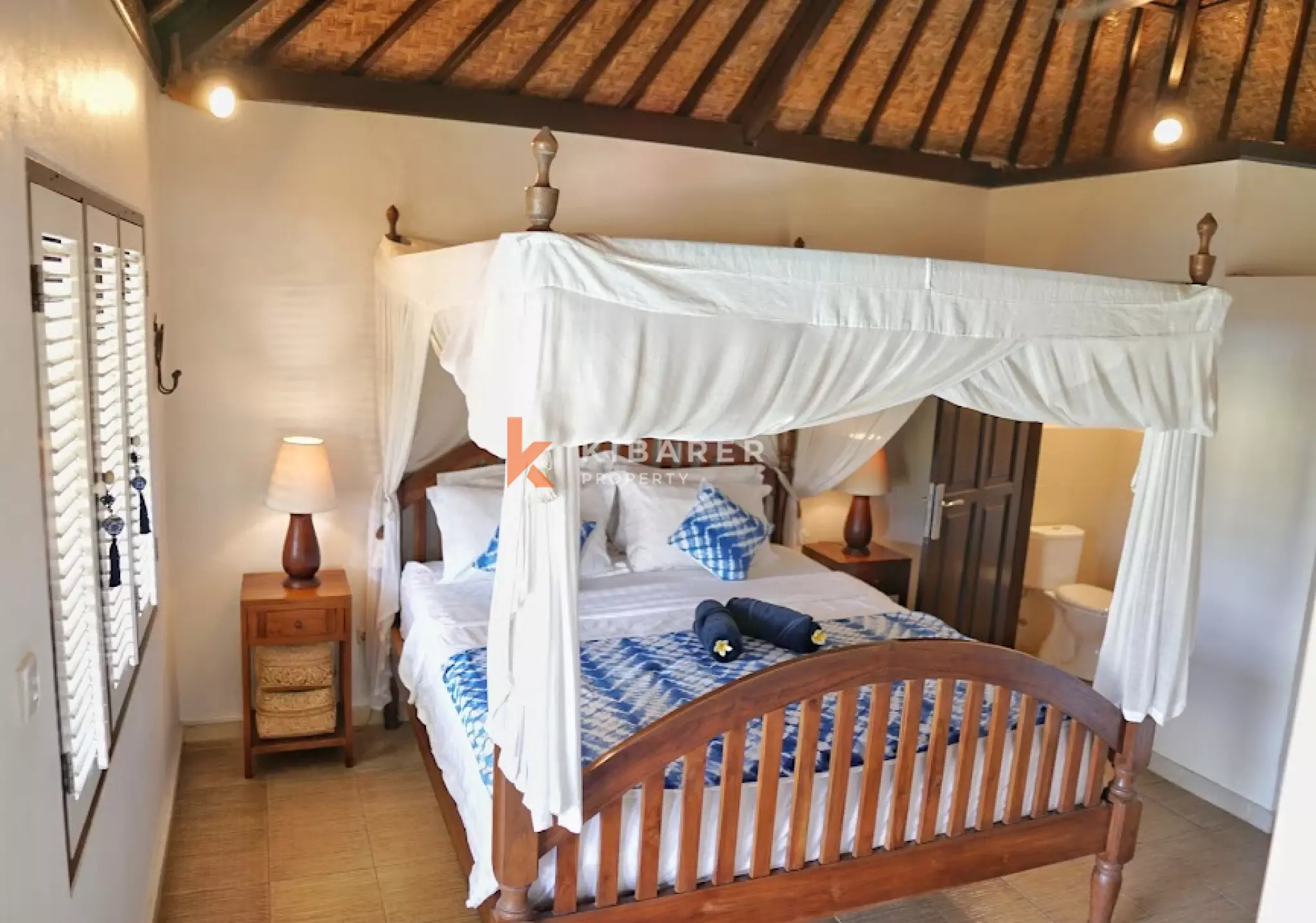 Authentic Wooden Four Bedroom Villa in Peaceful Nature Neighborhood of Tabanan