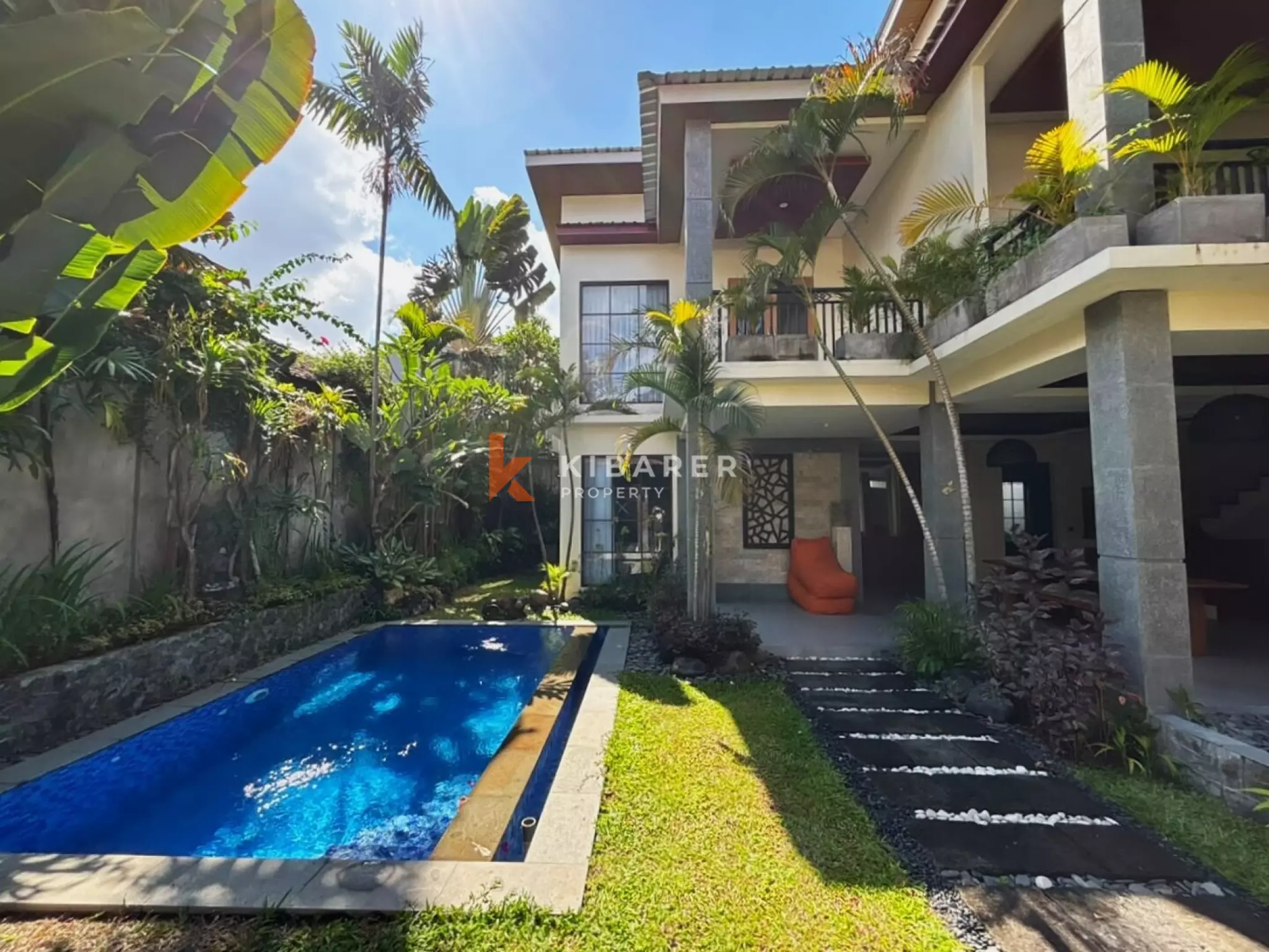 Villa balinaise paisible de 3 chambres avec bureau et cadre tropical à Umalas