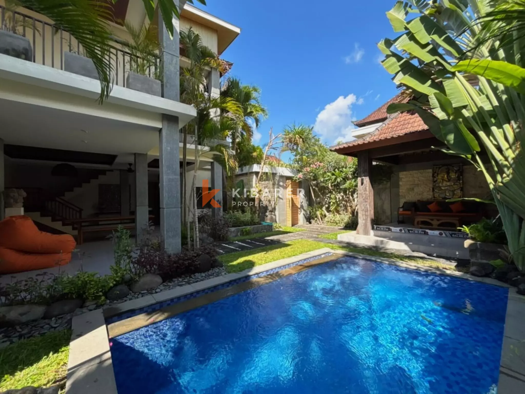 Villa balinaise paisible de 3 chambres avec bureau et cadre tropical à Umalas
