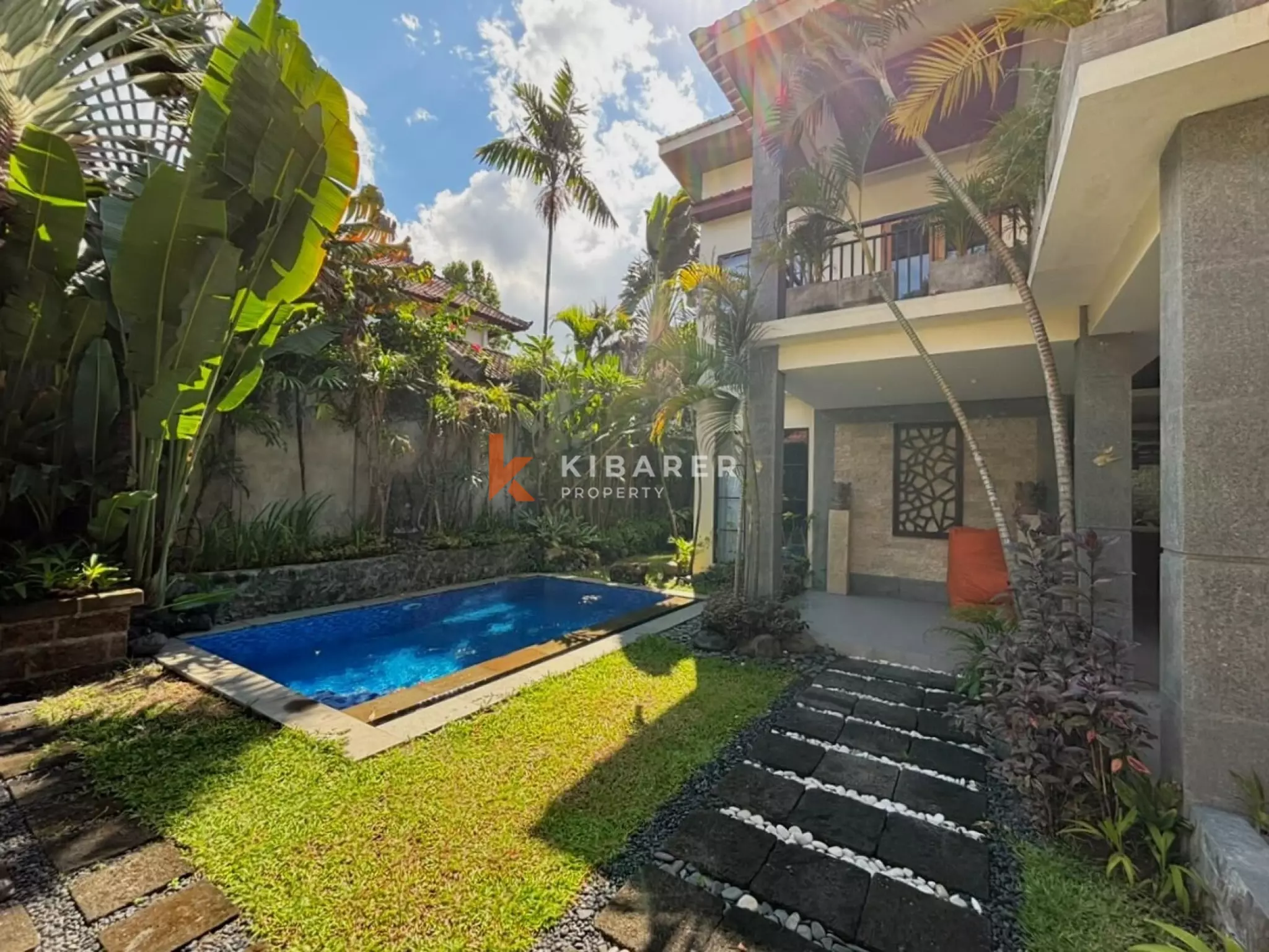 Villa balinaise paisible de 3 chambres avec bureau et cadre tropical à Umalas