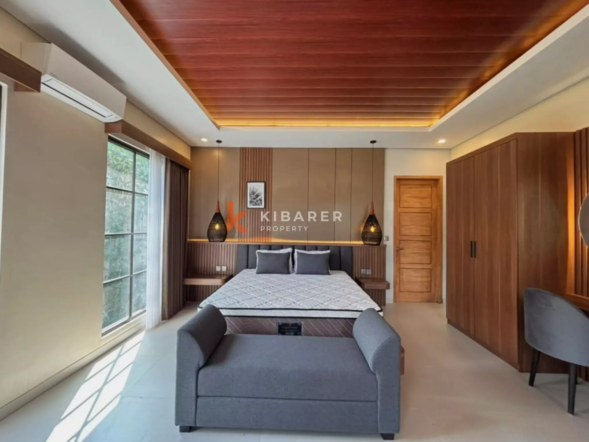 Villa balinaise paisible de 3 chambres avec bureau et cadre tropical à Umalas