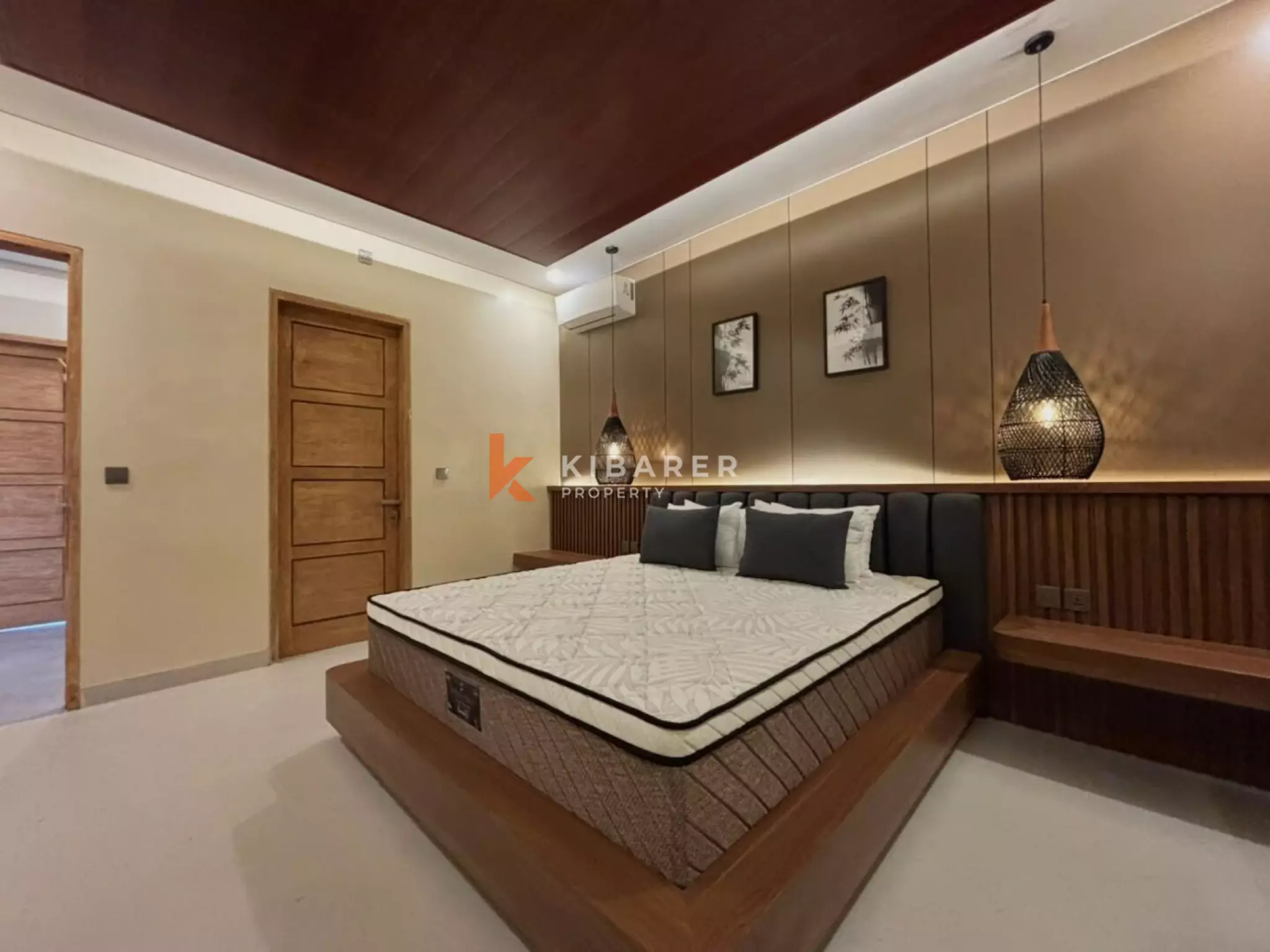Villa balinaise paisible de 3 chambres avec bureau et cadre tropical à Umalas