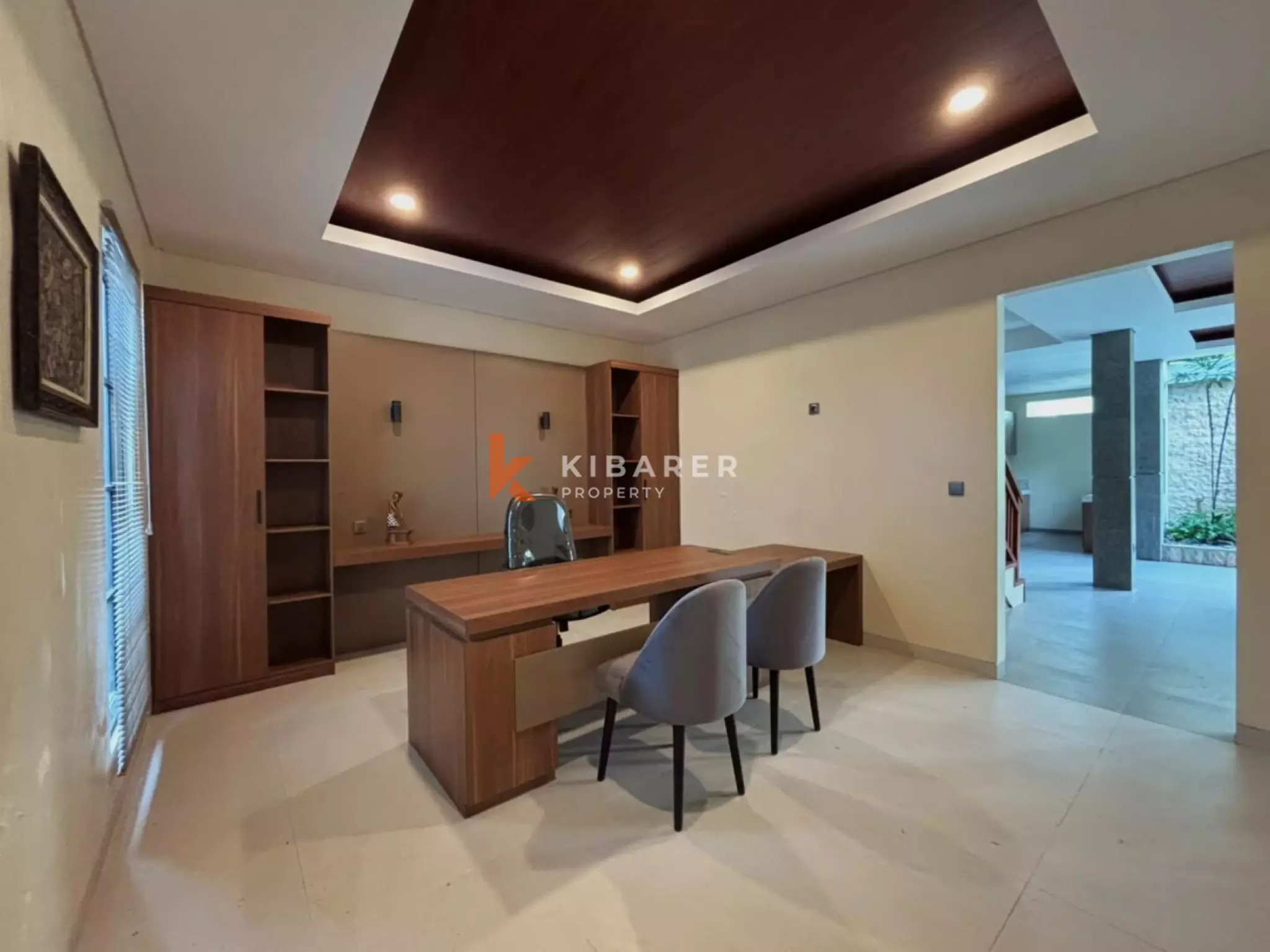 Villa balinaise paisible de 3 chambres avec bureau et cadre tropical à Umalas