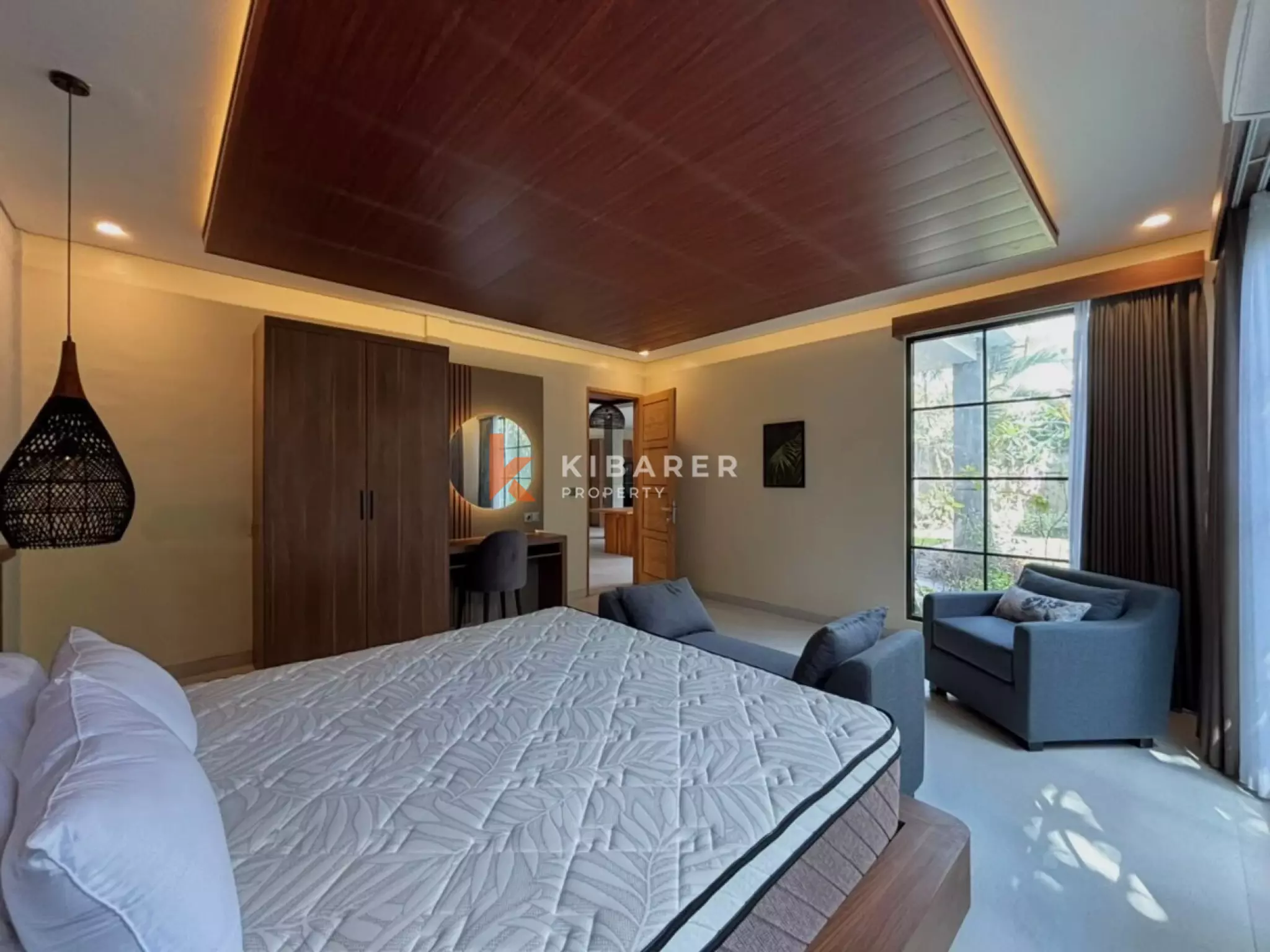 Villa balinaise paisible de 3 chambres avec bureau et cadre tropical à Umalas