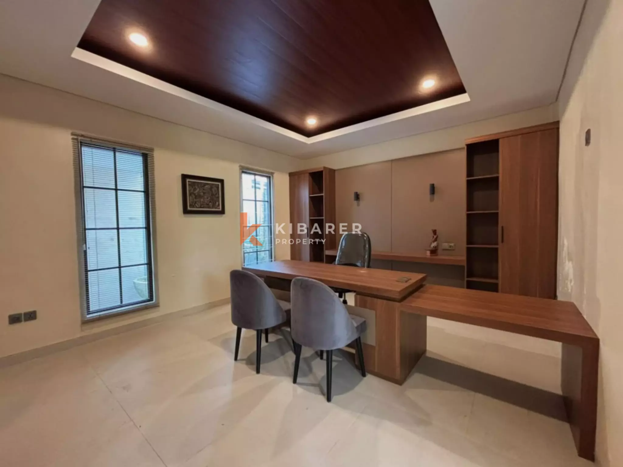 Villa balinaise paisible de 3 chambres avec bureau et cadre tropical à Umalas