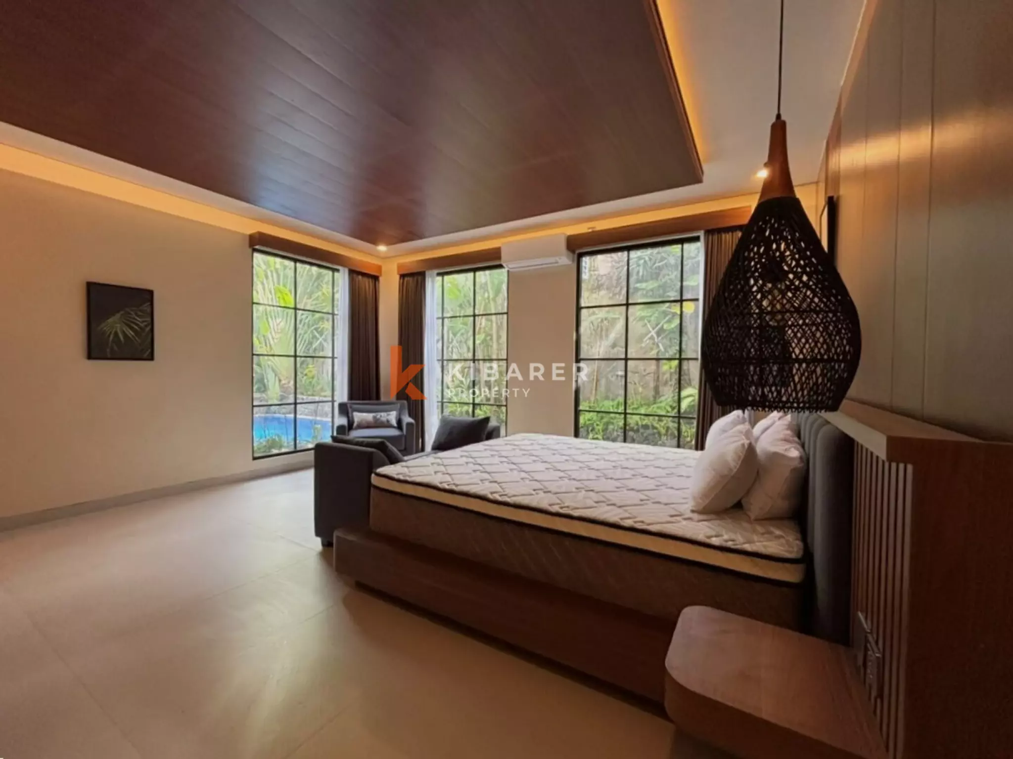 Villa balinaise paisible de 3 chambres avec bureau et cadre tropical à Umalas