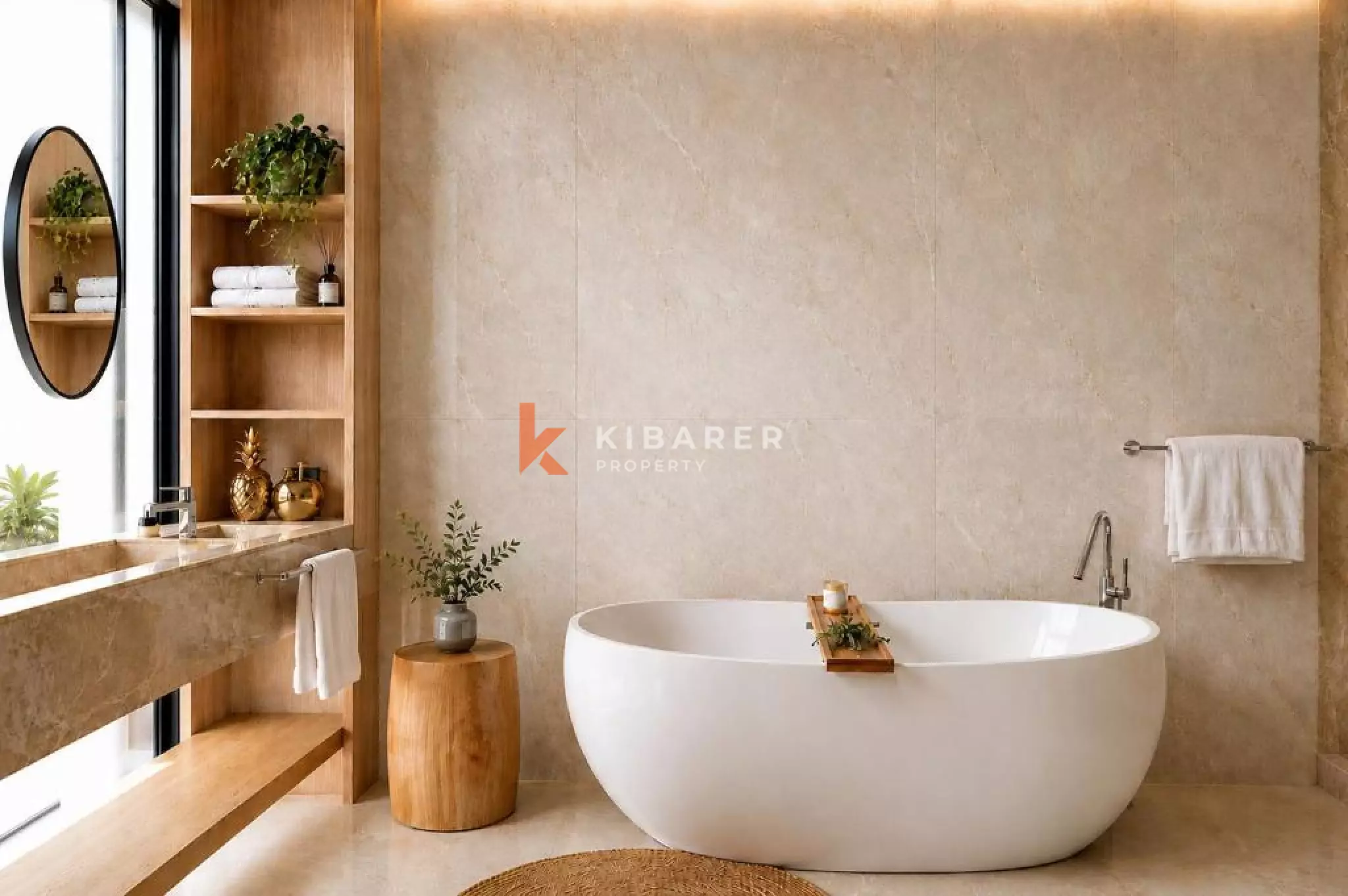 Bright Contemporary Two Bedroom Villa in Canggu Padang Tawang