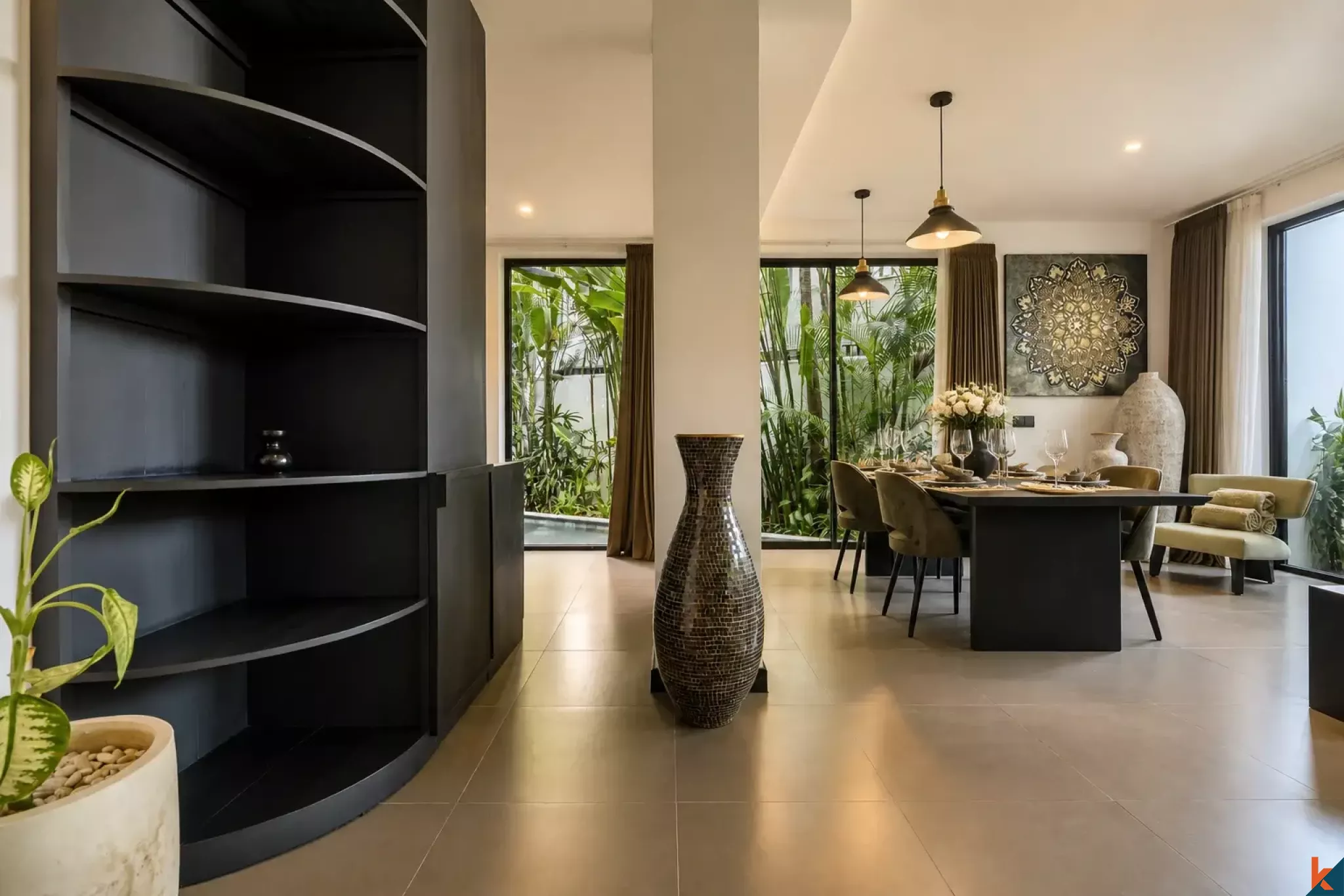 Magnifique villa de trois chambres à louer à Umalas