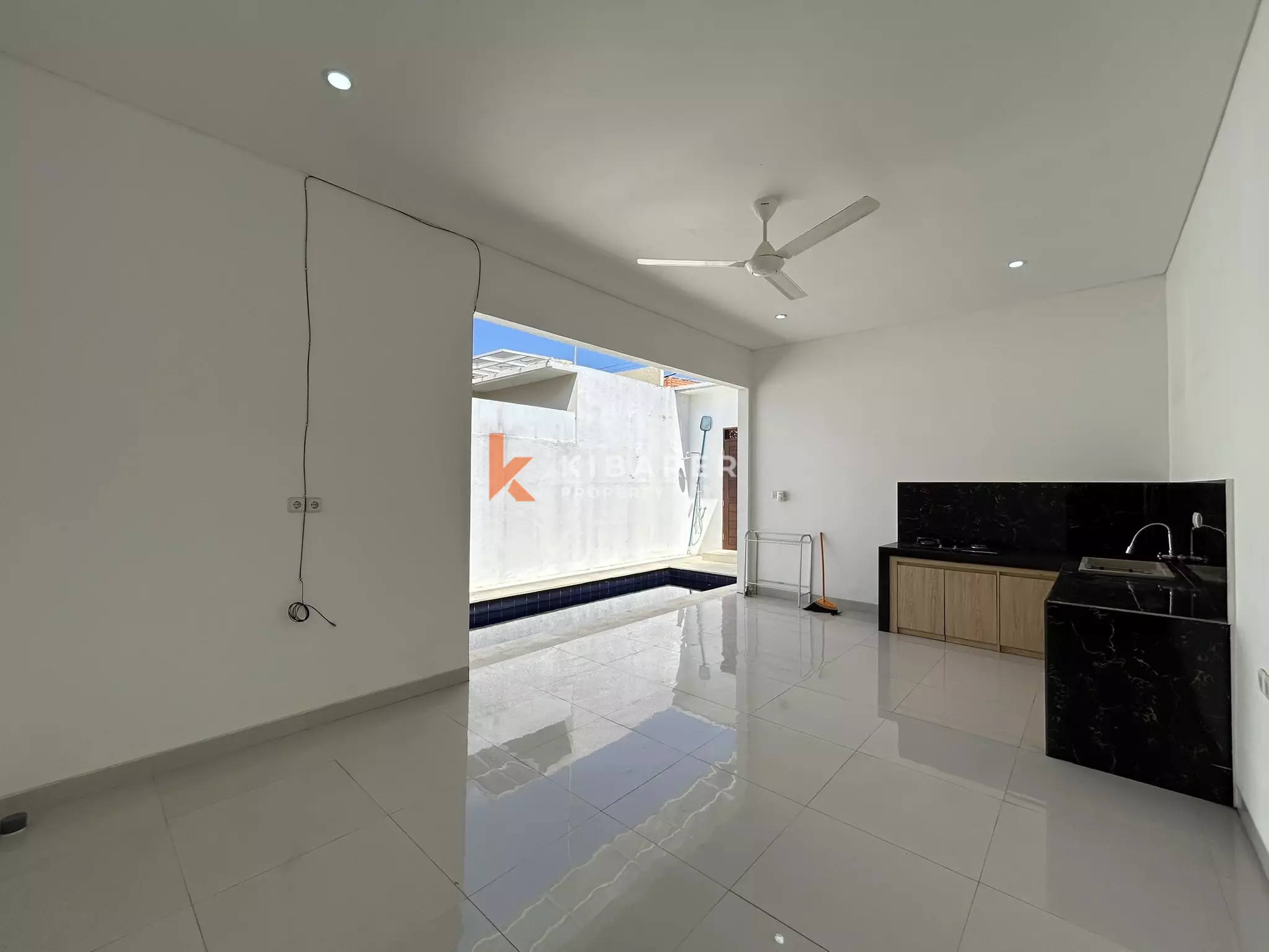 Modern Two-Bedroom Unfurnished Villa with Private Pool for Rent in Kerobokan