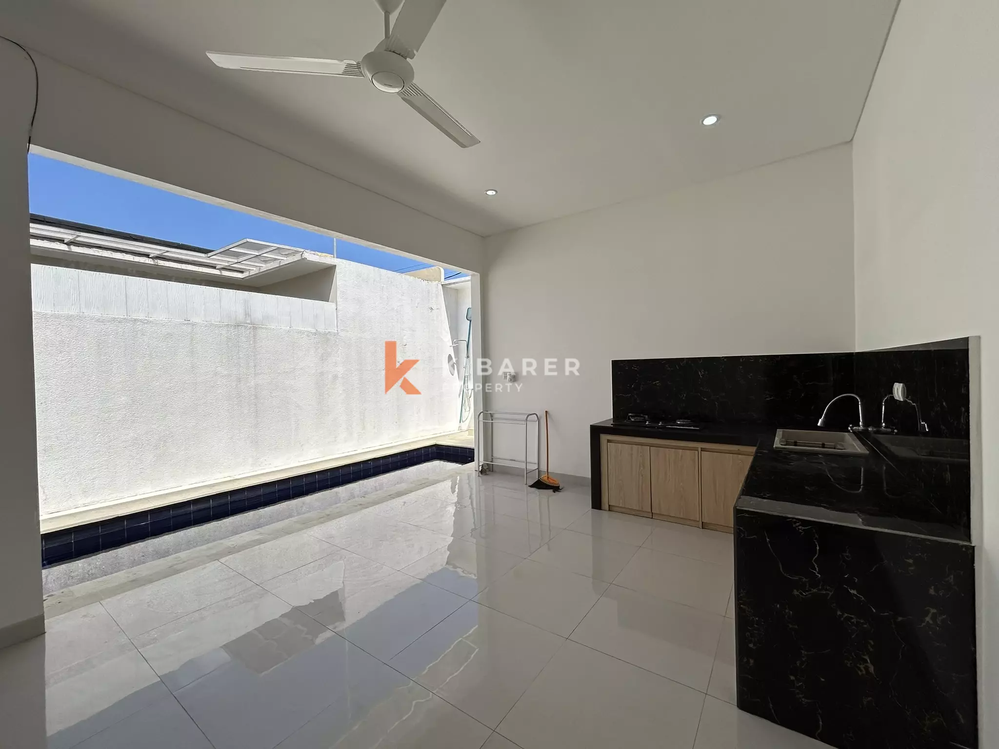 Modern Two-Bedroom Unfurnished Villa with Private Pool for Rent in Kerobokan